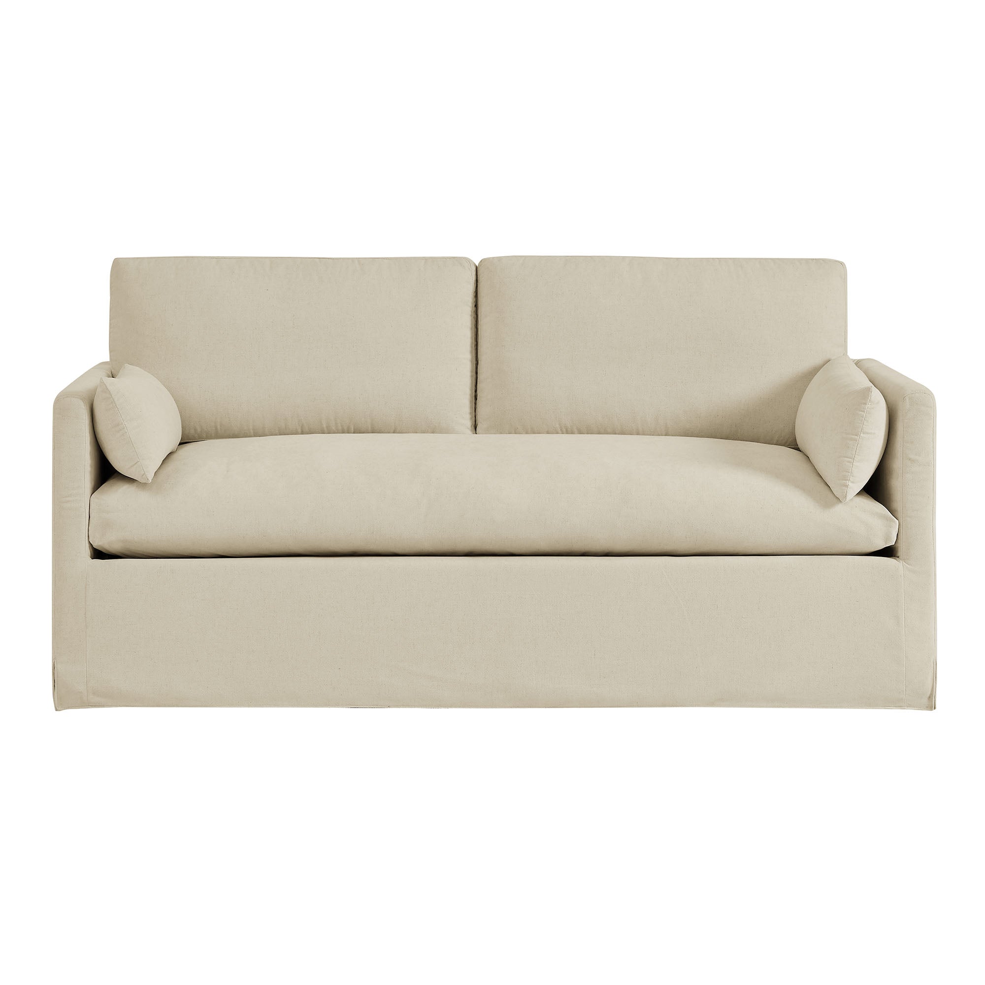 Wellfleet Slipcovered Linen-Blend Loveseat