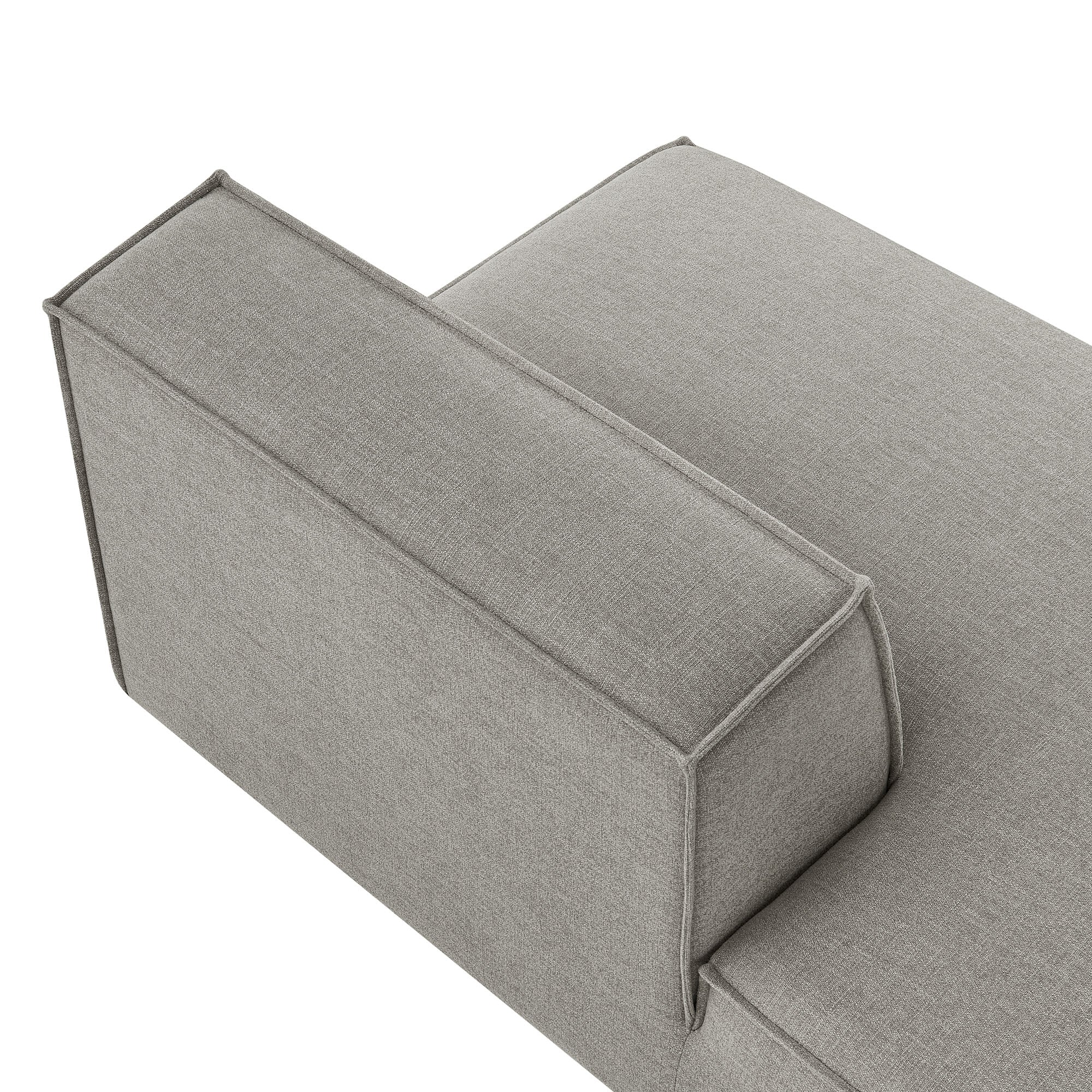 Restore Performance Fabric Upholstered Left-Facing Armless Modular Chaise