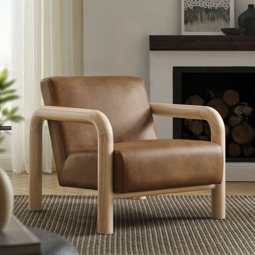 Sereno Vegan Leather Accent Chair