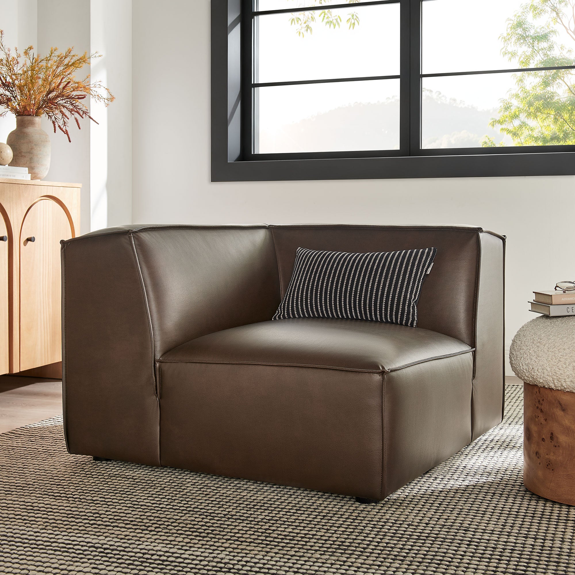 Restore Vegan Leather Modular Corner Chair