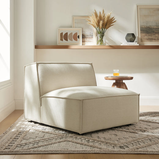 Restore Performance Fabric Upholstered Armless Modular Chair