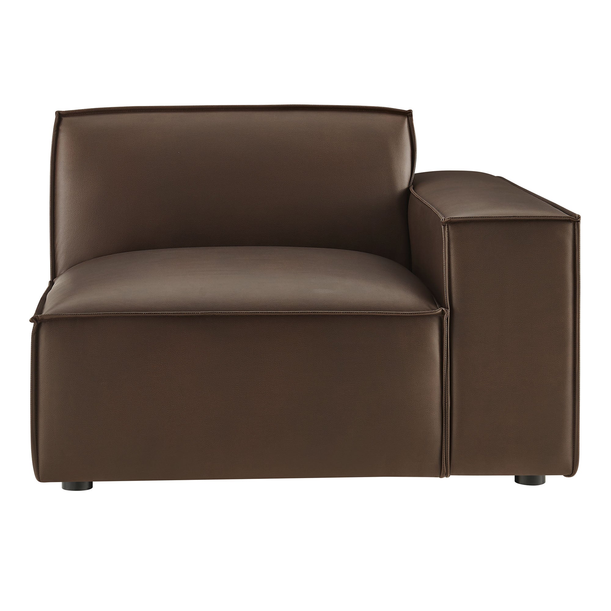 Restore Vegan Leather Right-Facing Modular Lounge Chair