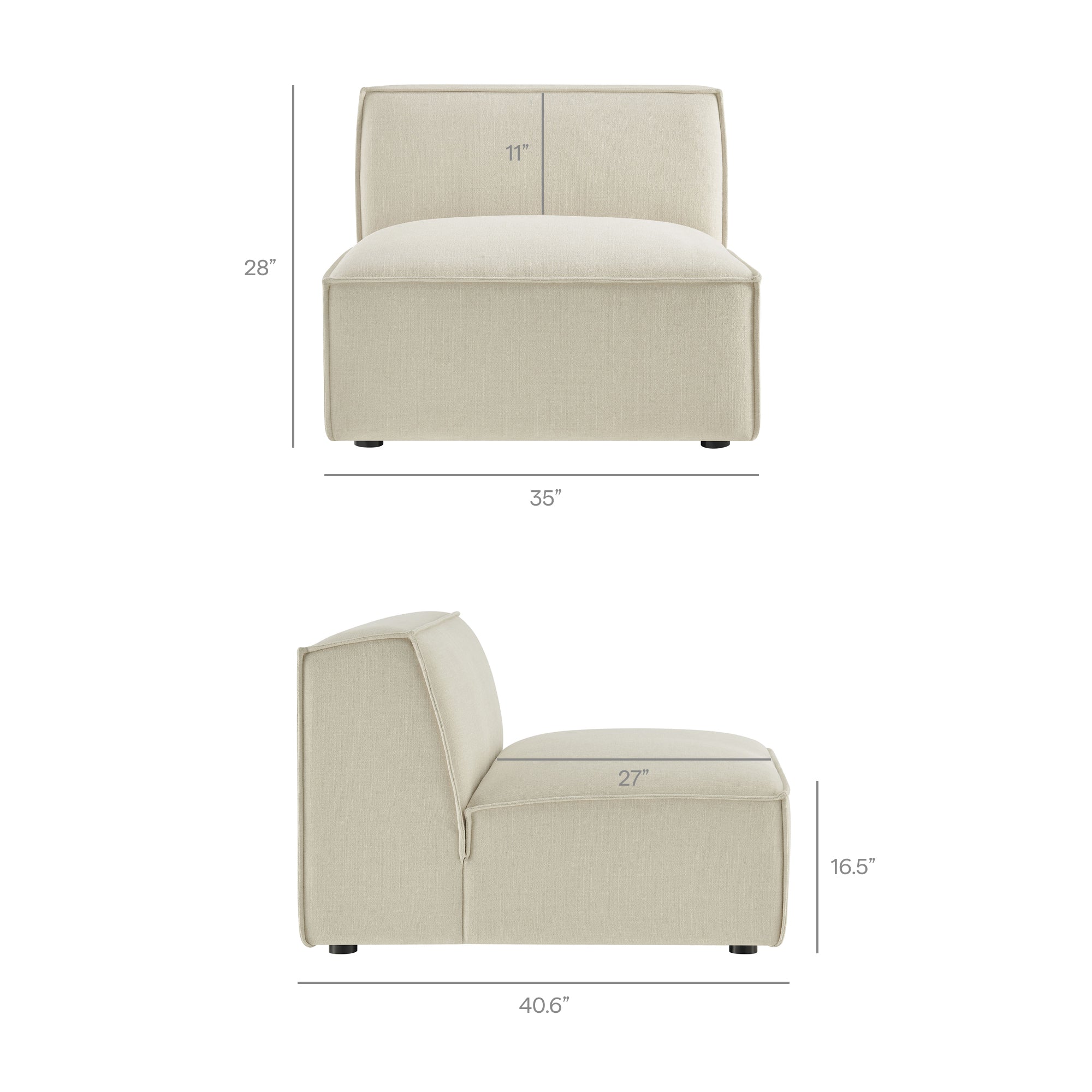 Restore 6-Piece Performance Fabric Upholstered U-Shaped Sectional Sofa