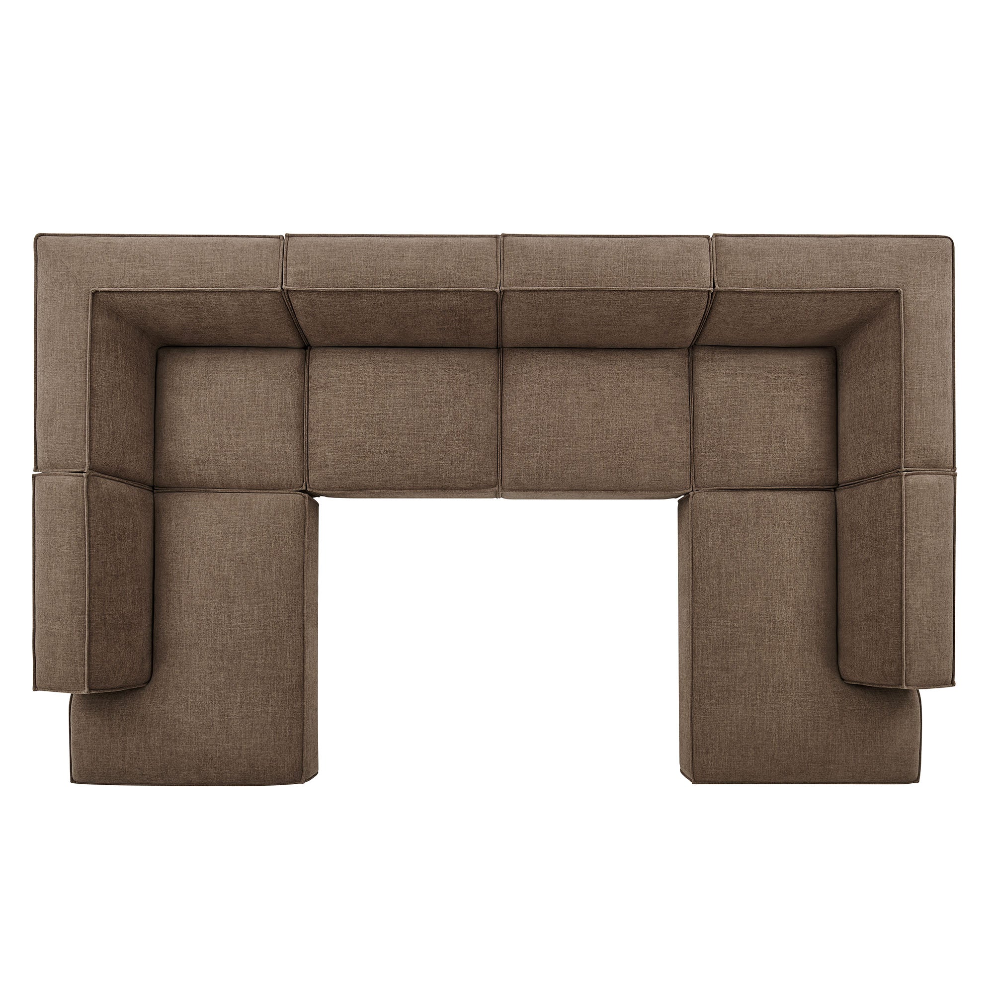Restore 6-Piece Performance Fabric Upholstered U-Shaped Sectional Sofa