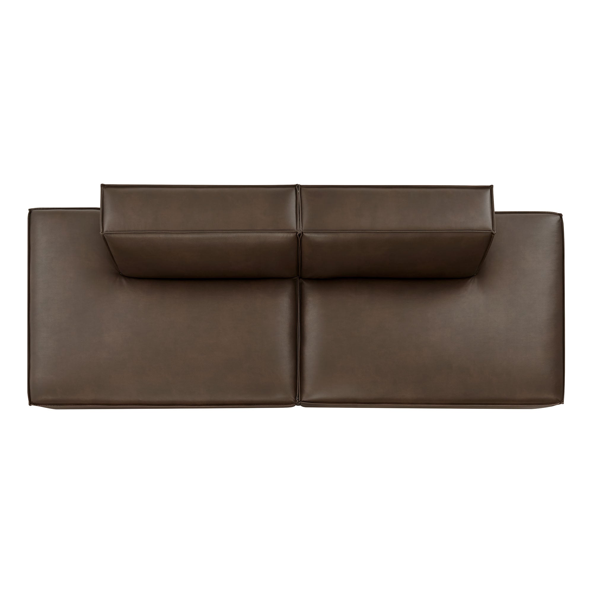 Restore 2-Piece Vegan Leather Modular Loveseat