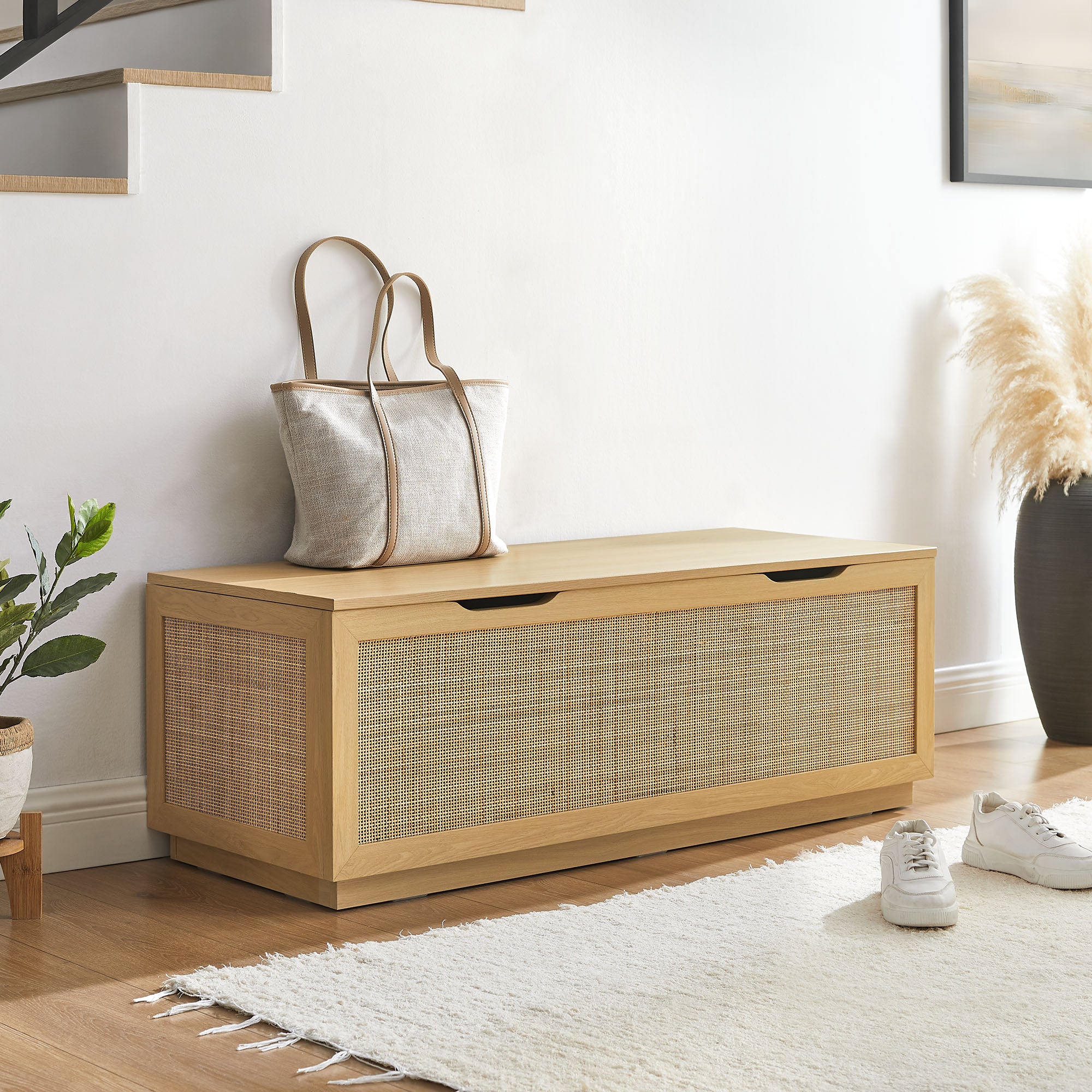 Soma 47" Rattan Storage Bench