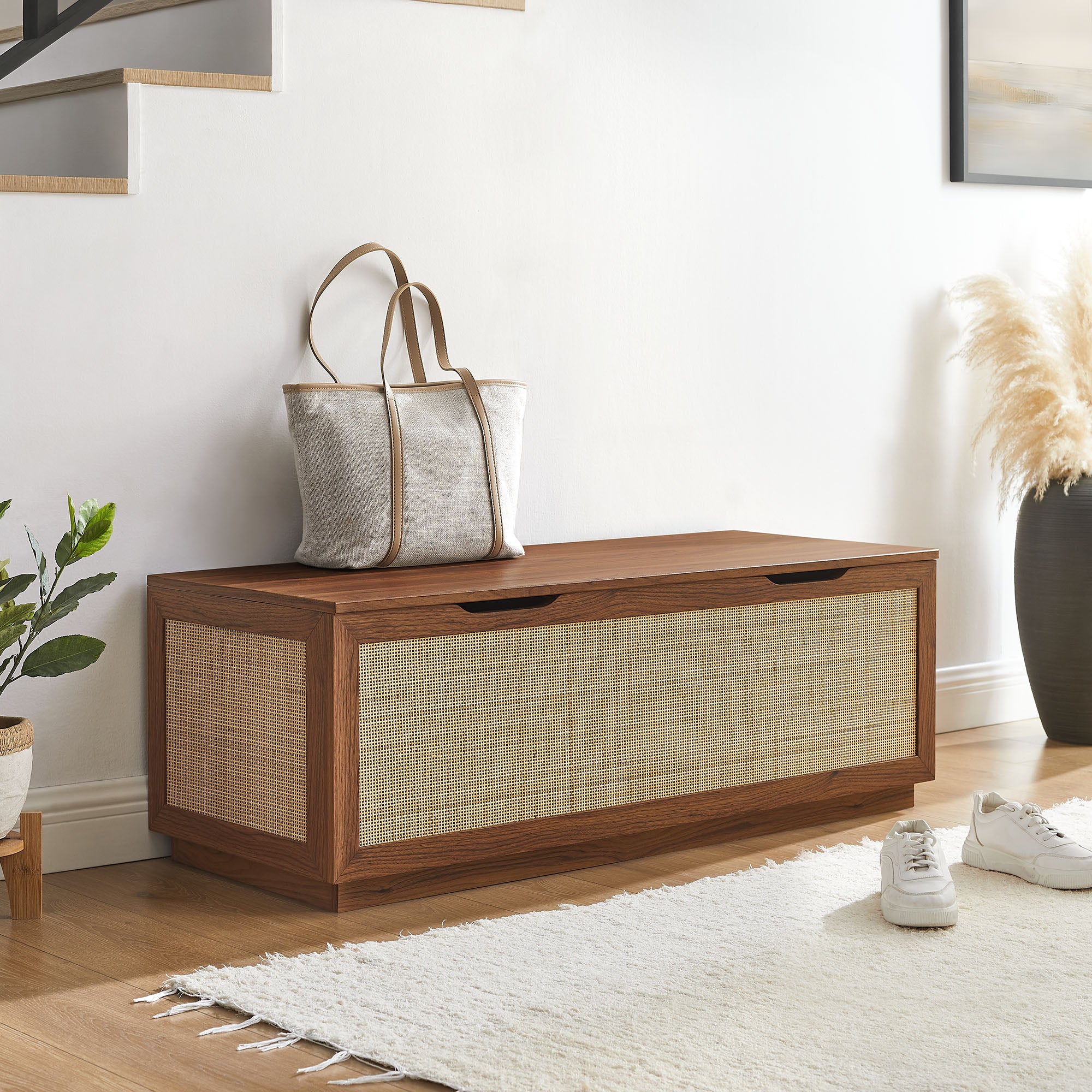 Soma 47" Rattan Storage Bench