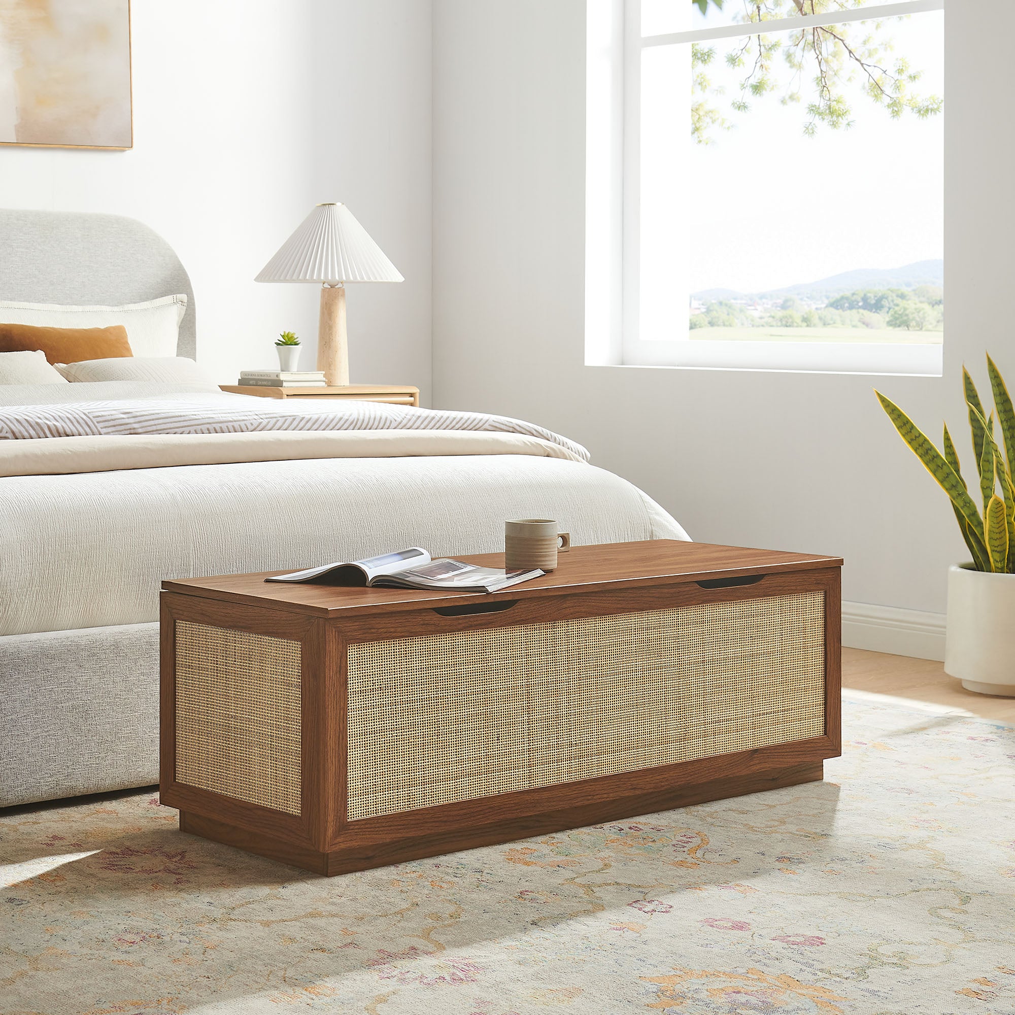 Soma 47" Rattan Storage Bench