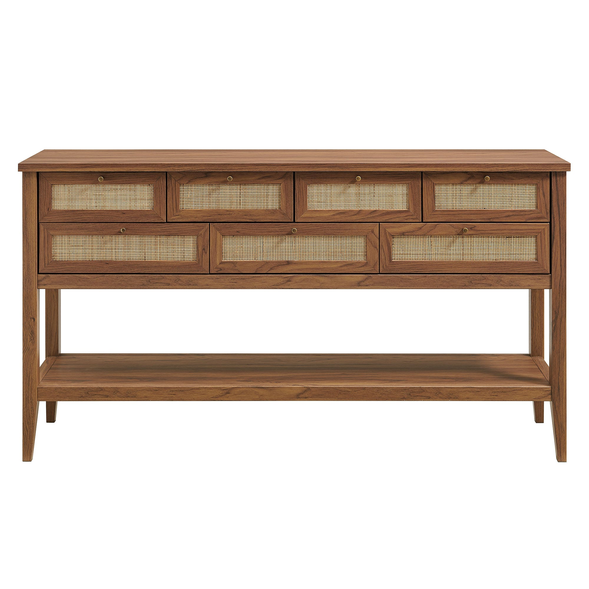 Soma 62 Inch Rattan Console Table
