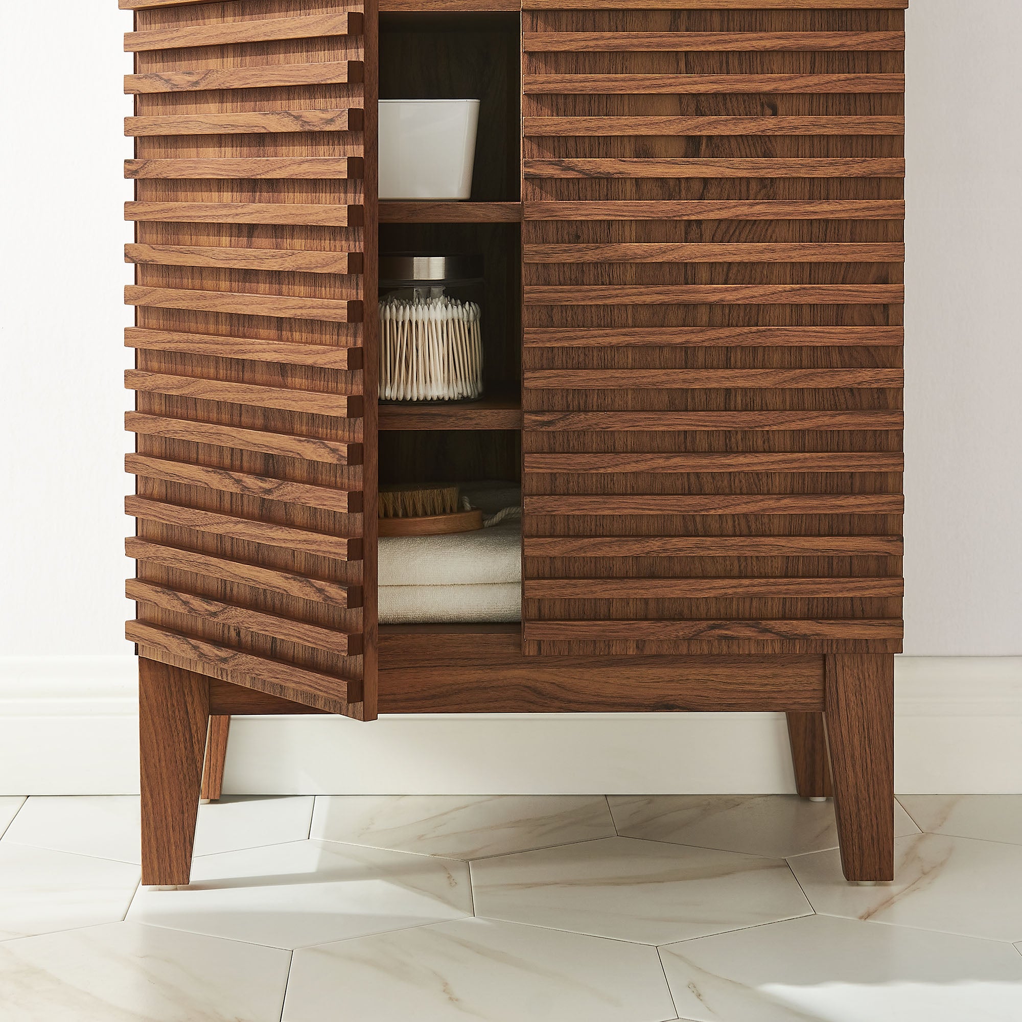 Render Freestanding Bathroom Storage Cabinet
