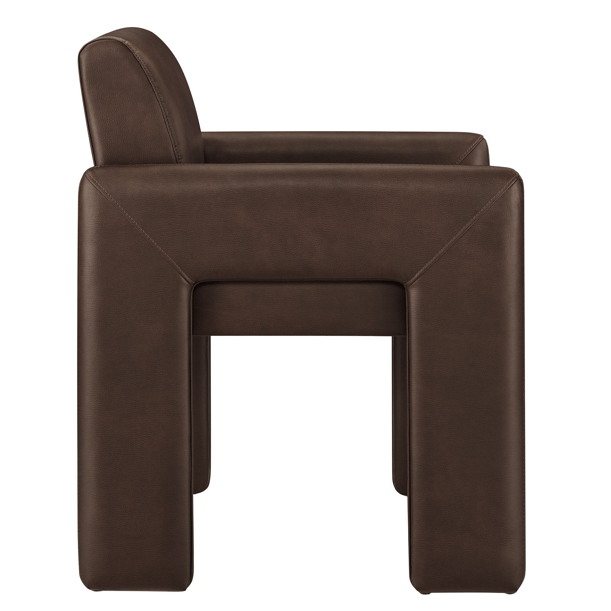 Daven Vegan Leather Dining Armchair