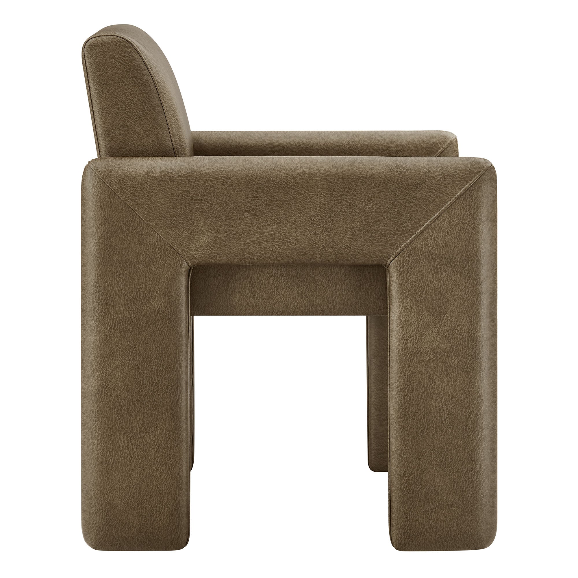 Daven Vegan Leather Dining Armchair