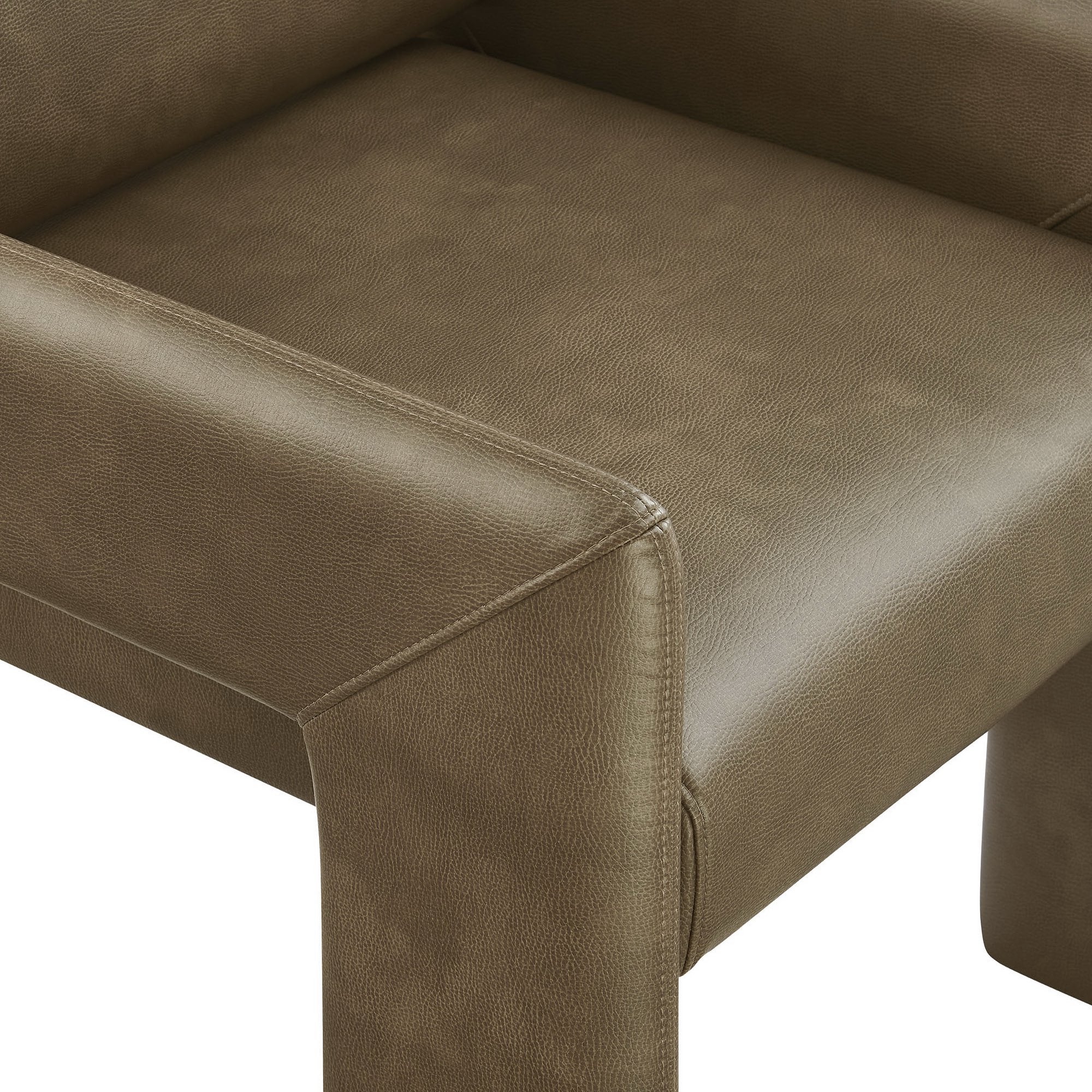 Daven Vegan Leather Dining Armchair