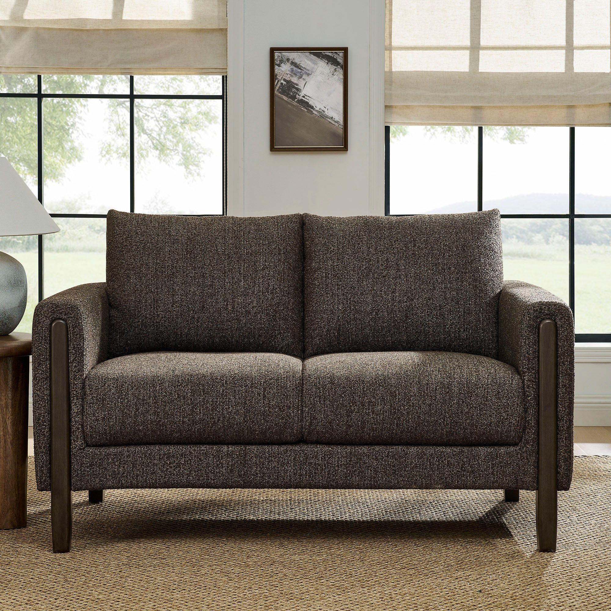 Hawken Boucle Fabric Loveseat