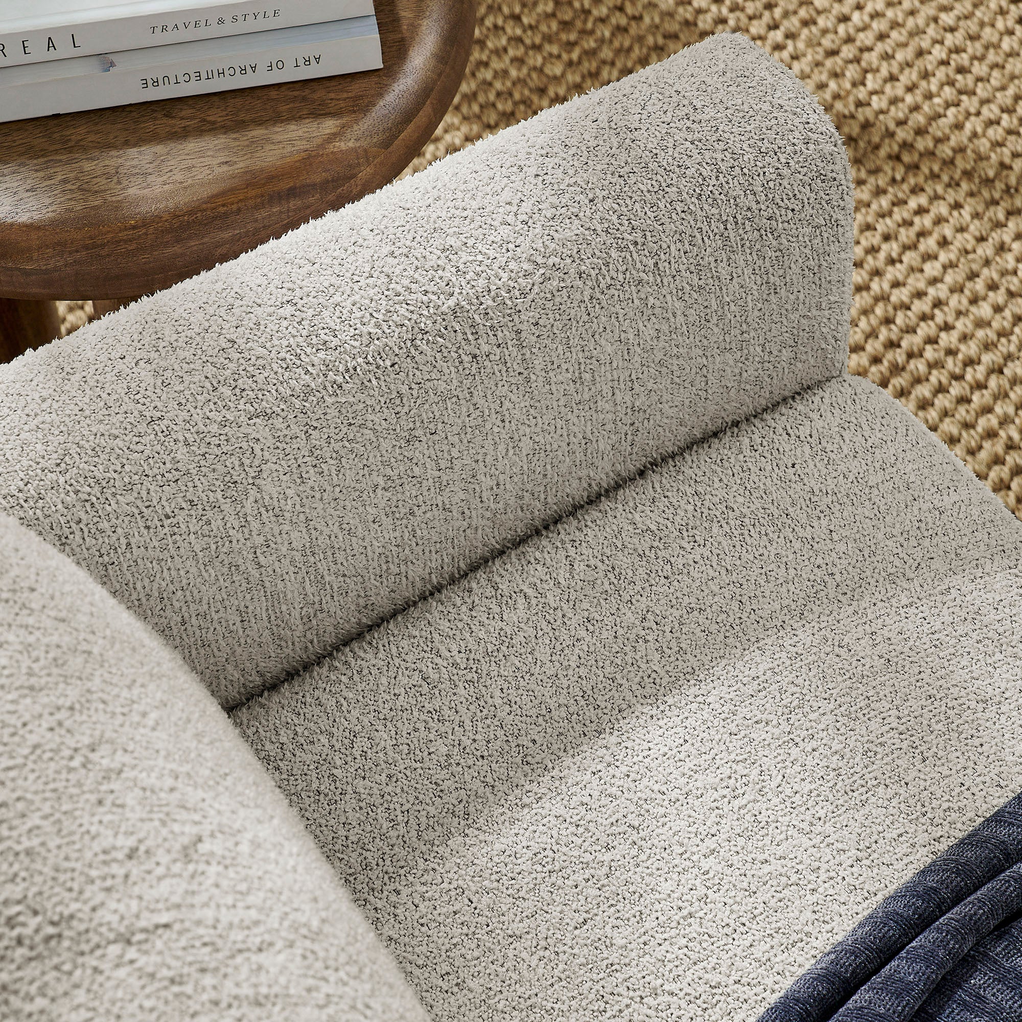 Hawken Boucle Fabric Loveseat