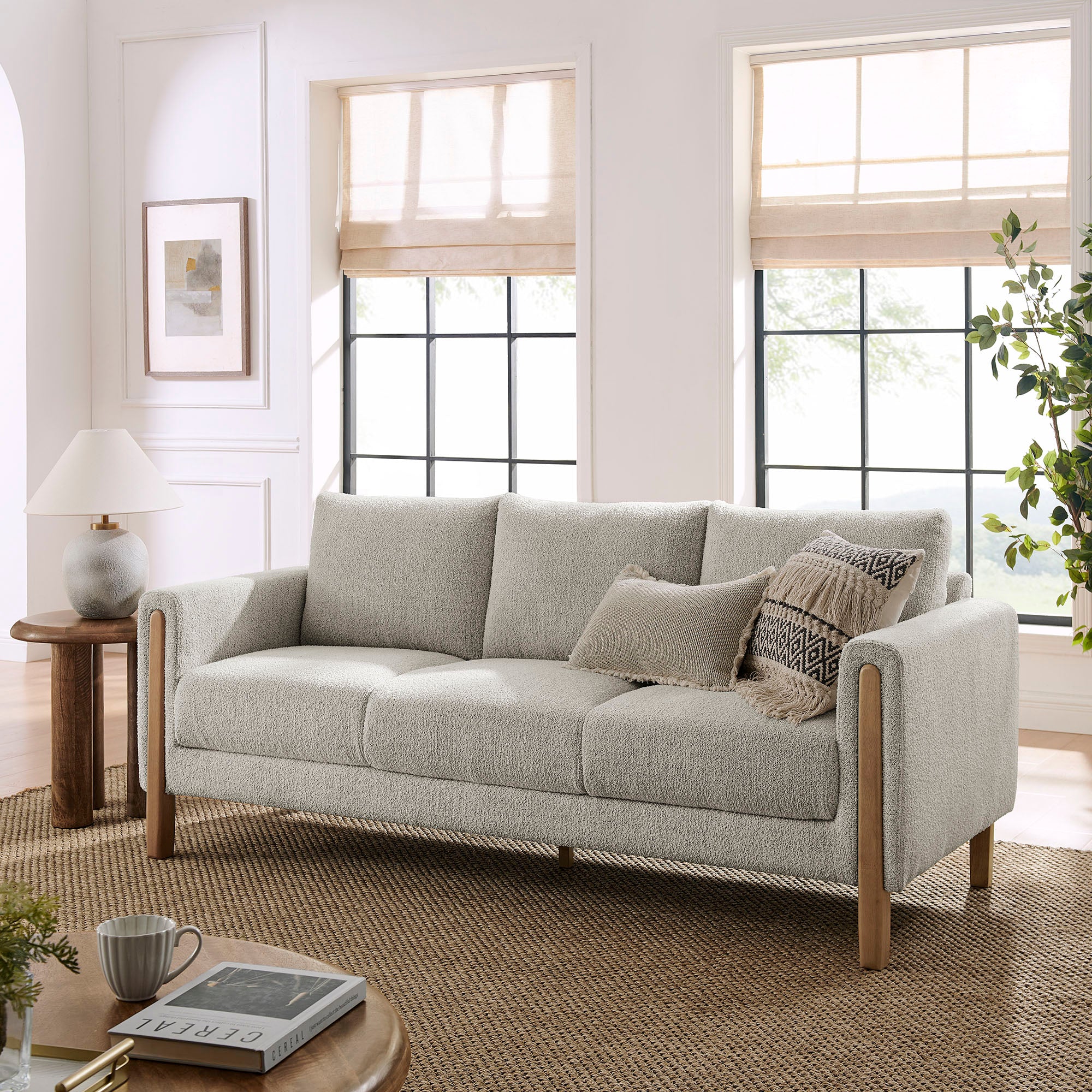 Hawken Boucle Fabric Sofa