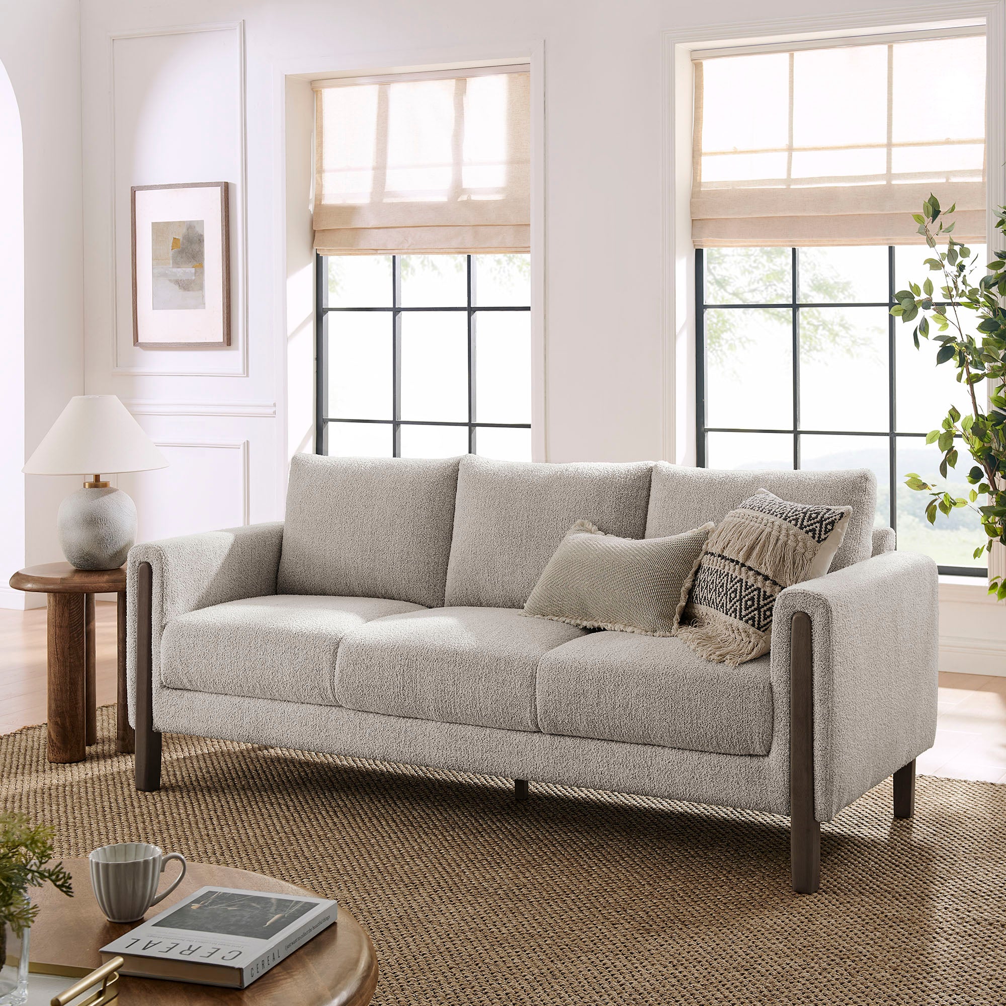 Hawken Boucle Fabric Sofa