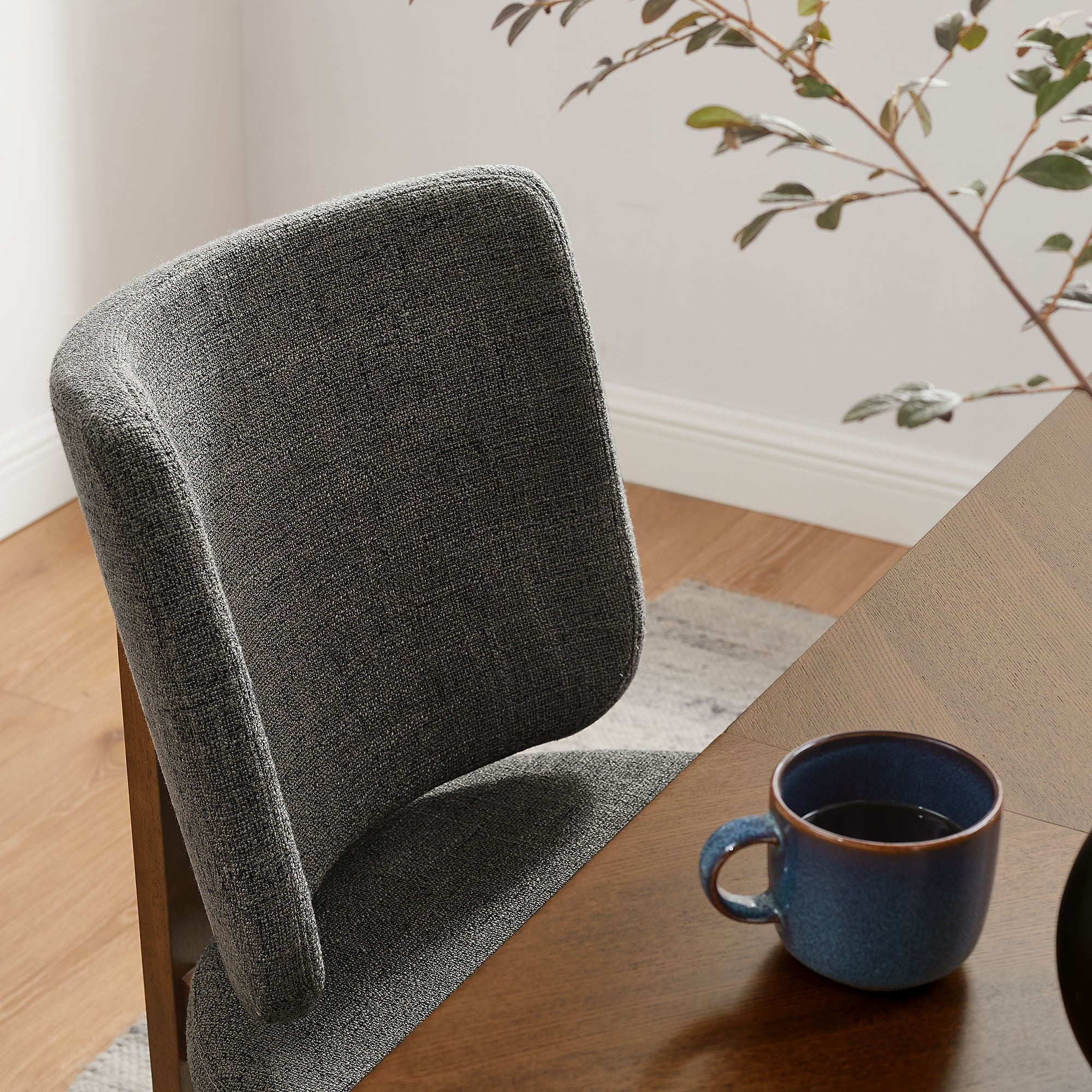 Alba Armless Upholstered Dining Chairs Set Of 2