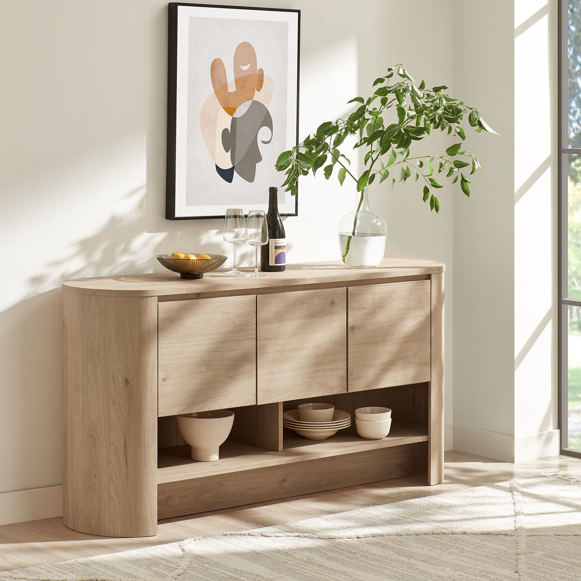 Duval 62 Inch Oval Sideboard