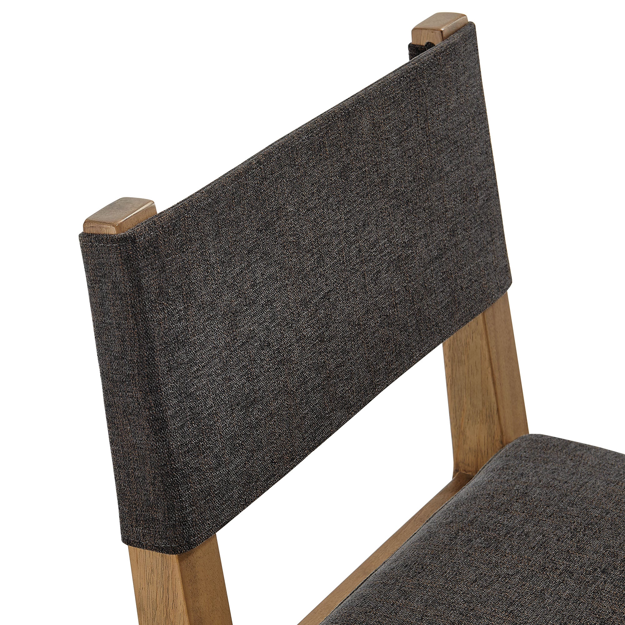 Calder Fabric Upholstered Wood Armless Dining Chair