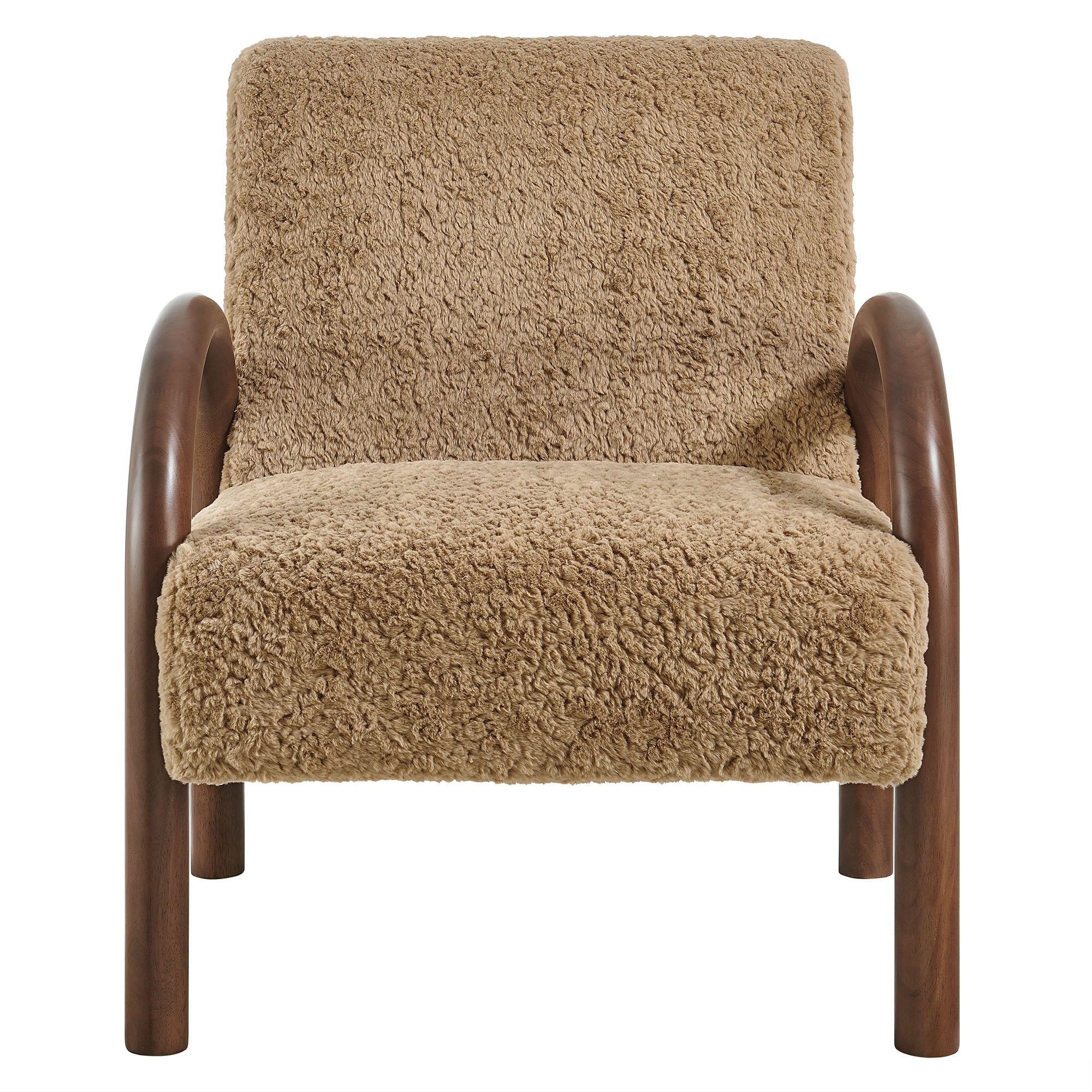 Lunet Faux Shearling Accent Armchair