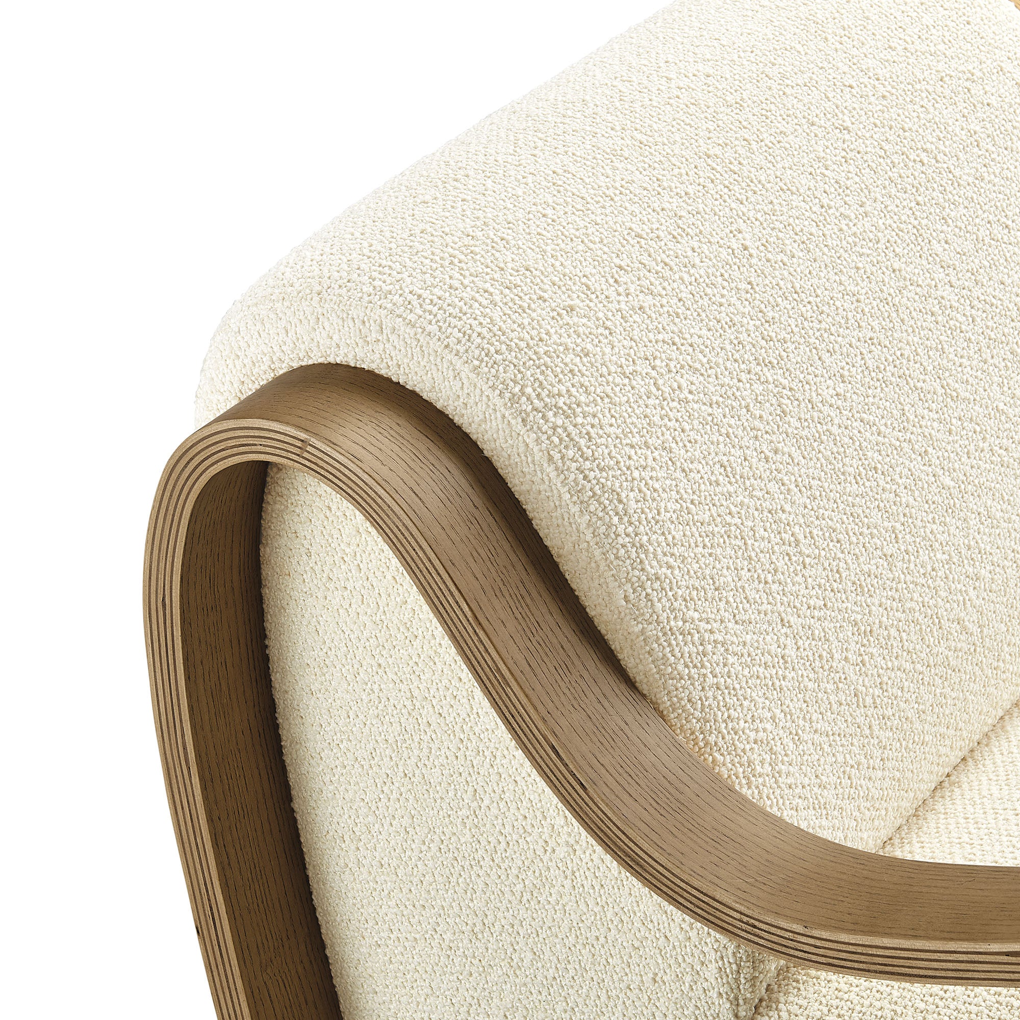 Atrium Lattice Boucle Accent Armchair