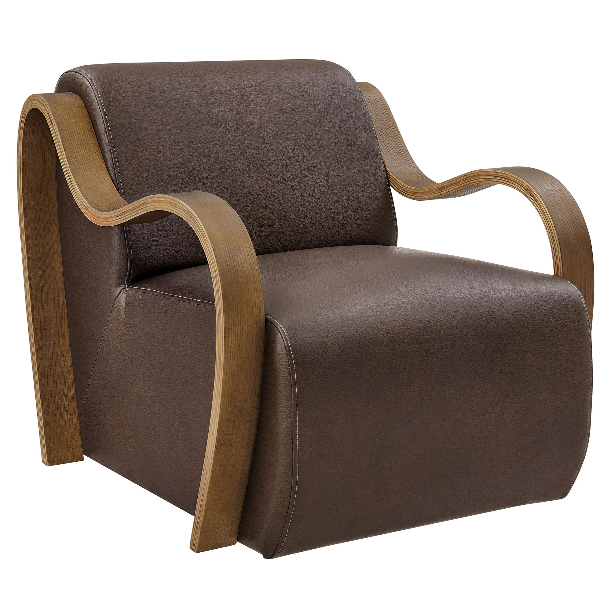 Atrium Vegan Leather Accent Armchair