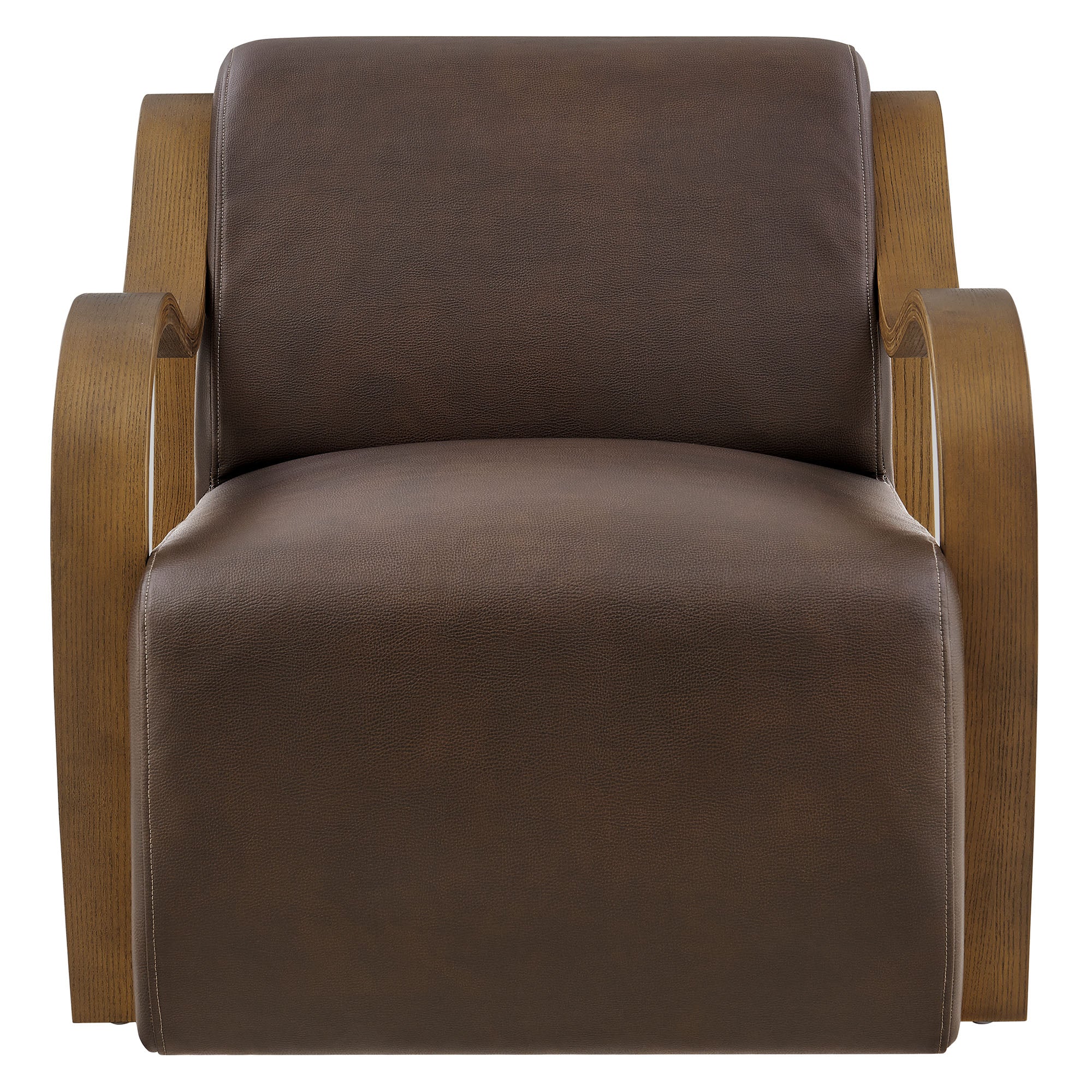 Atrium Vegan Leather Accent Armchair