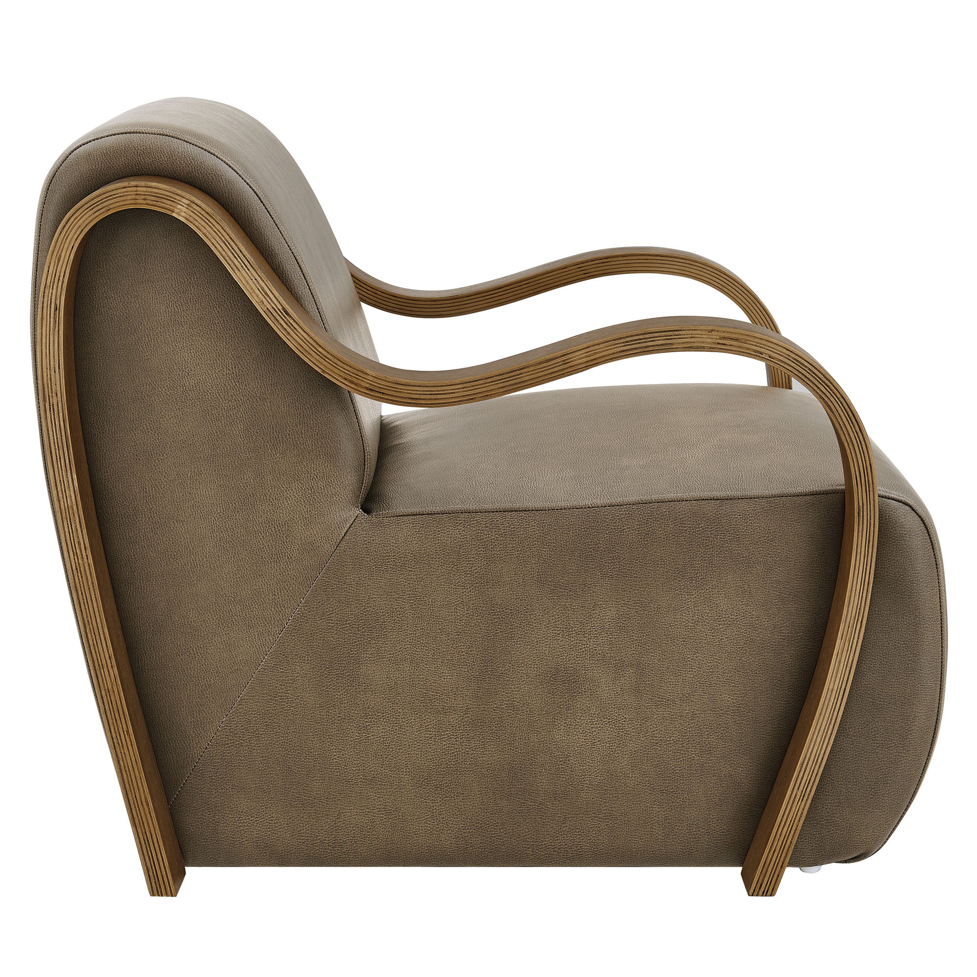 Atrium Vegan Leather Accent Armchair