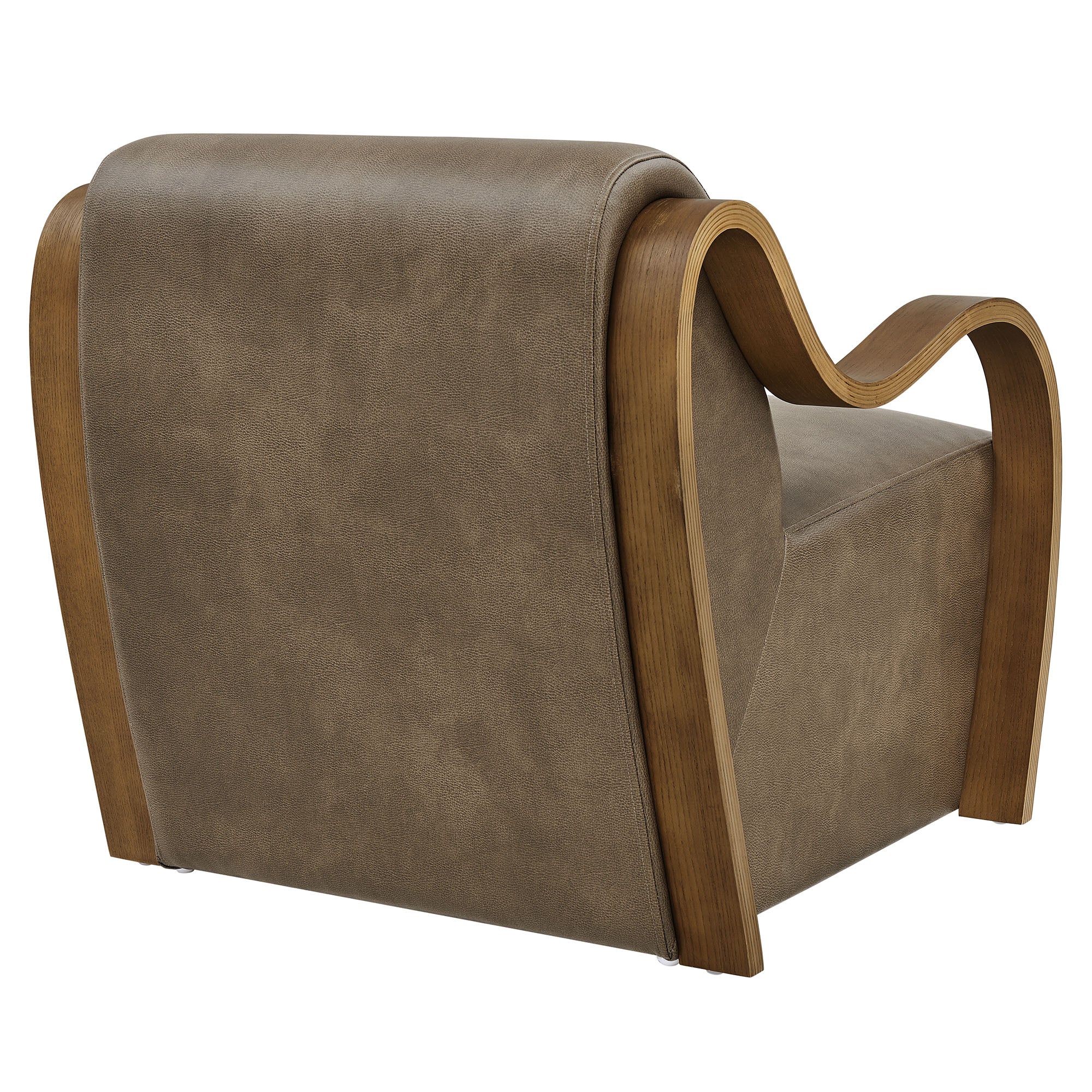 Atrium Vegan Leather Accent Armchair