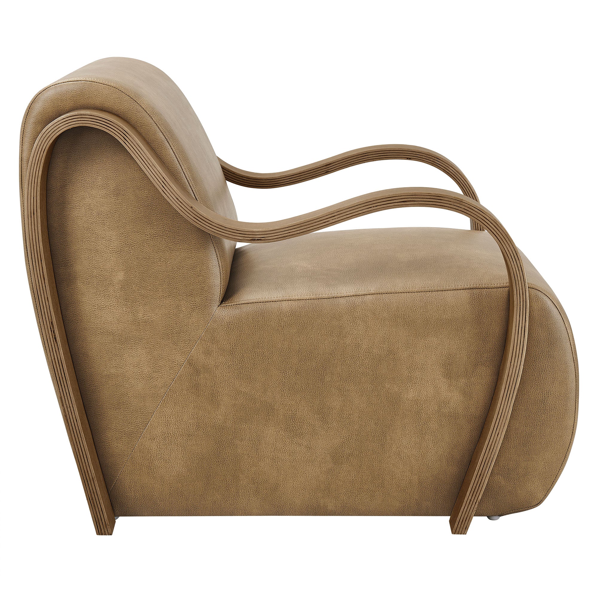 Atrium Vegan Leather Accent Armchair