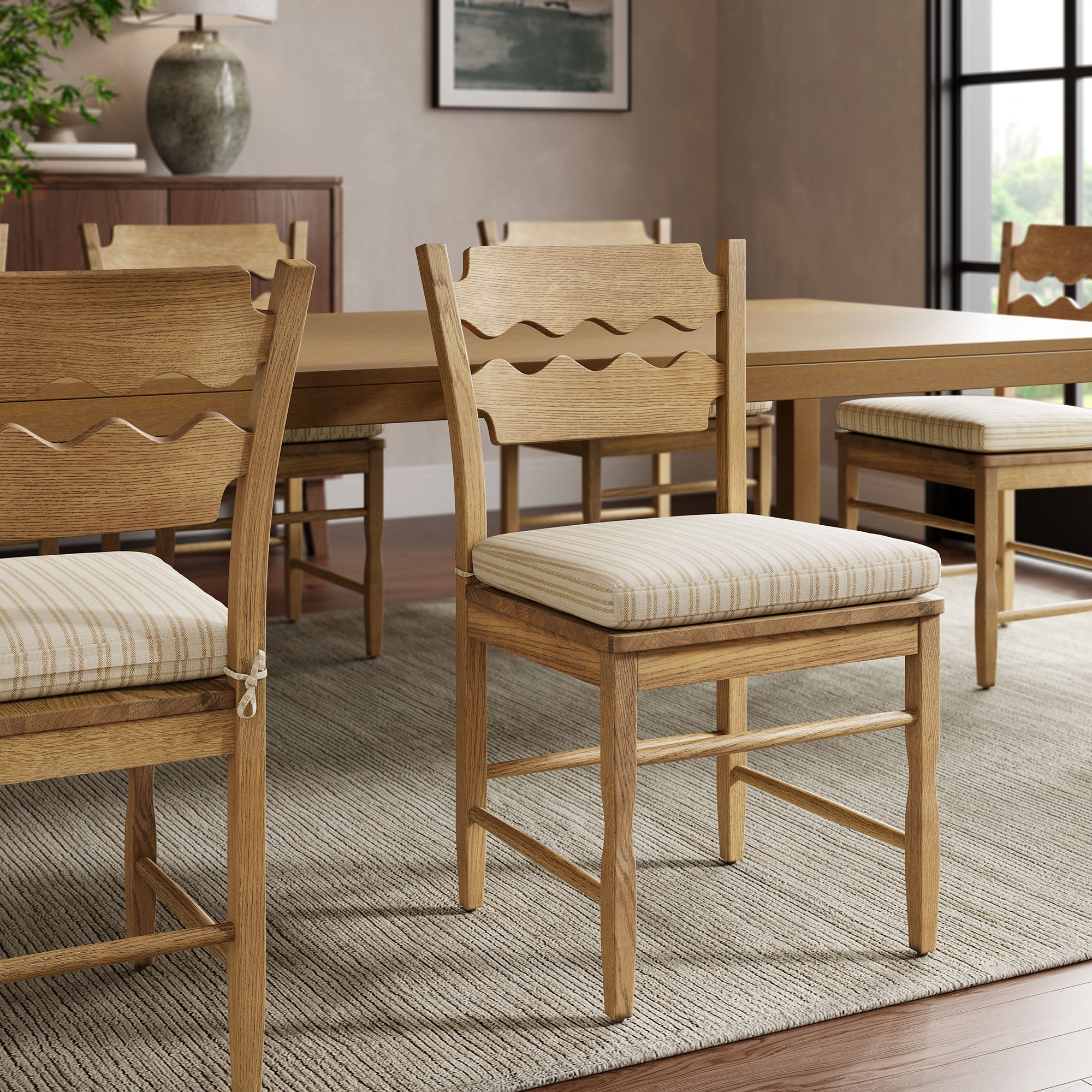 Jax Fabric Dining Chair Seat Cushion