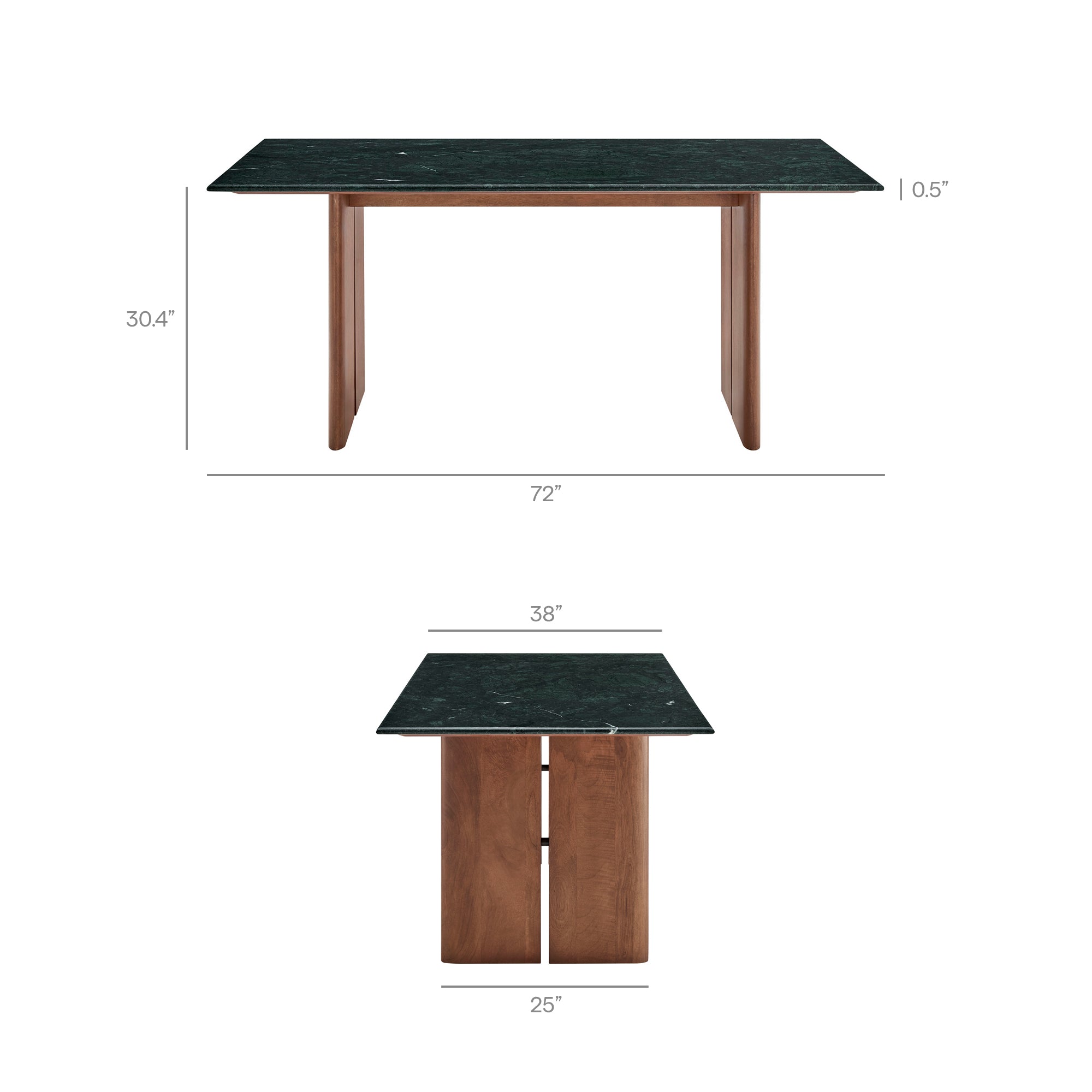 Amistad 72 Inch Marble Dining Table