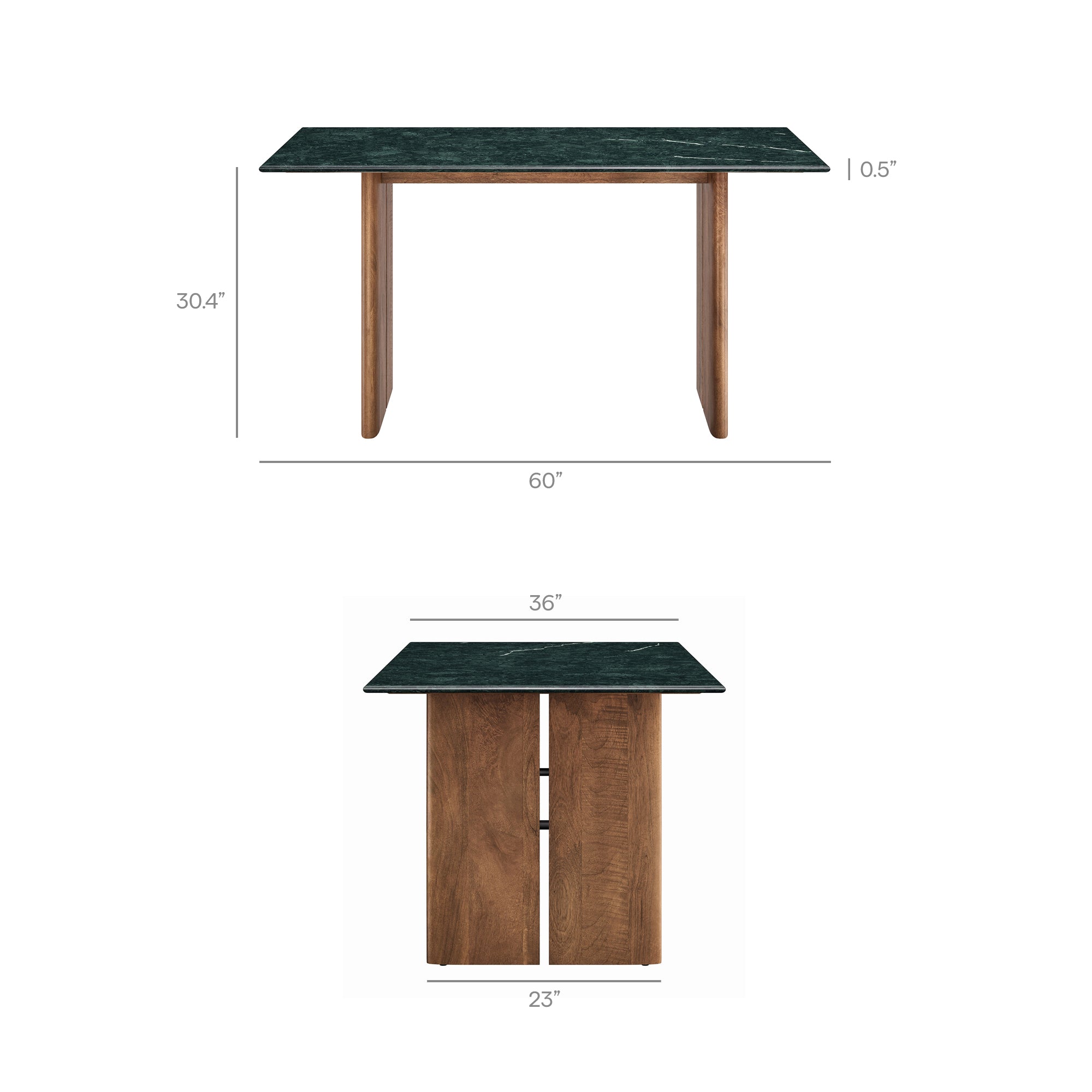 Amistad 60 Inch Marble Dining Table