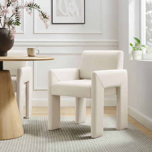 Daven Stain-Resistant Performance Velvet Dining Armchair