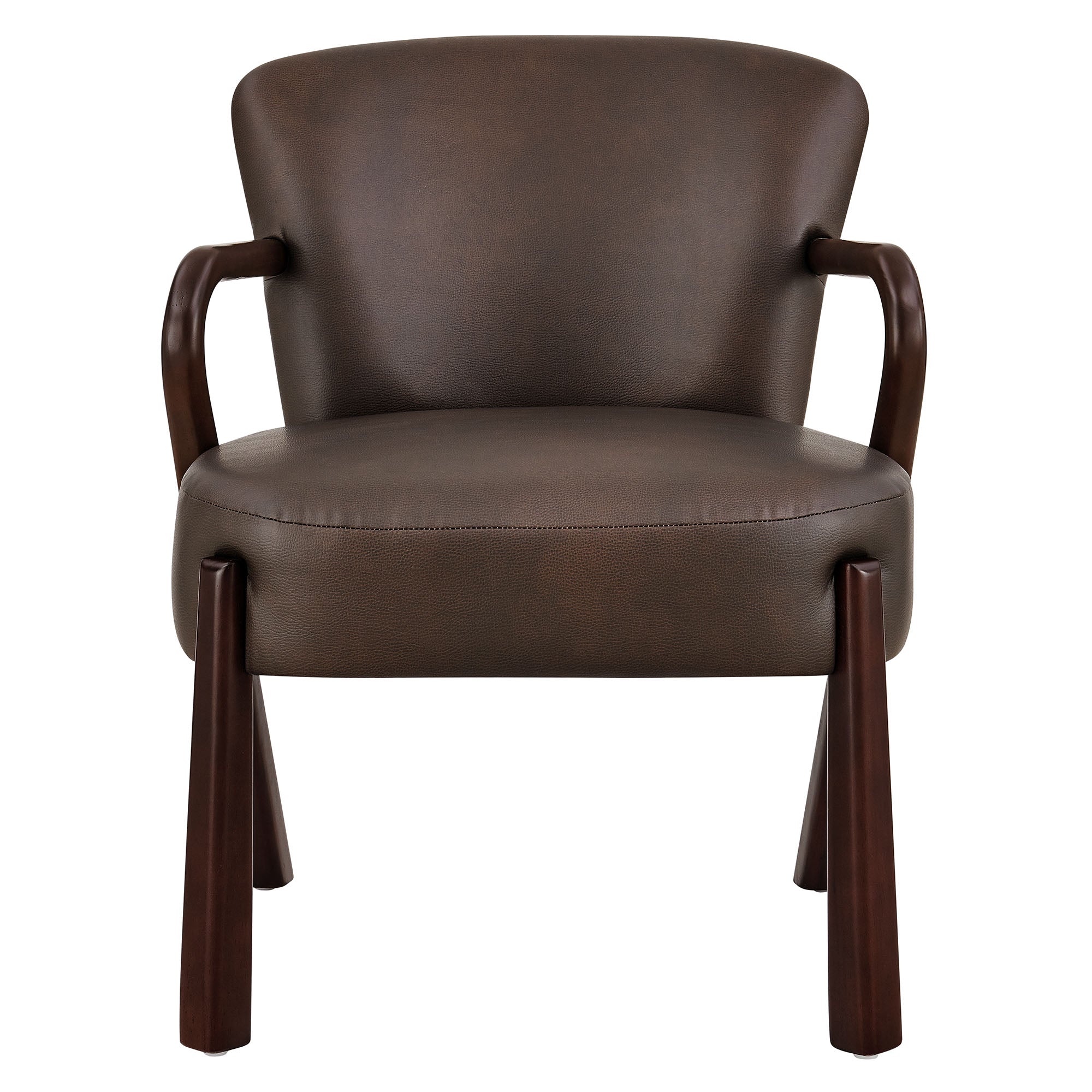 Arden Faux Leather Upholstered Accent Armchair