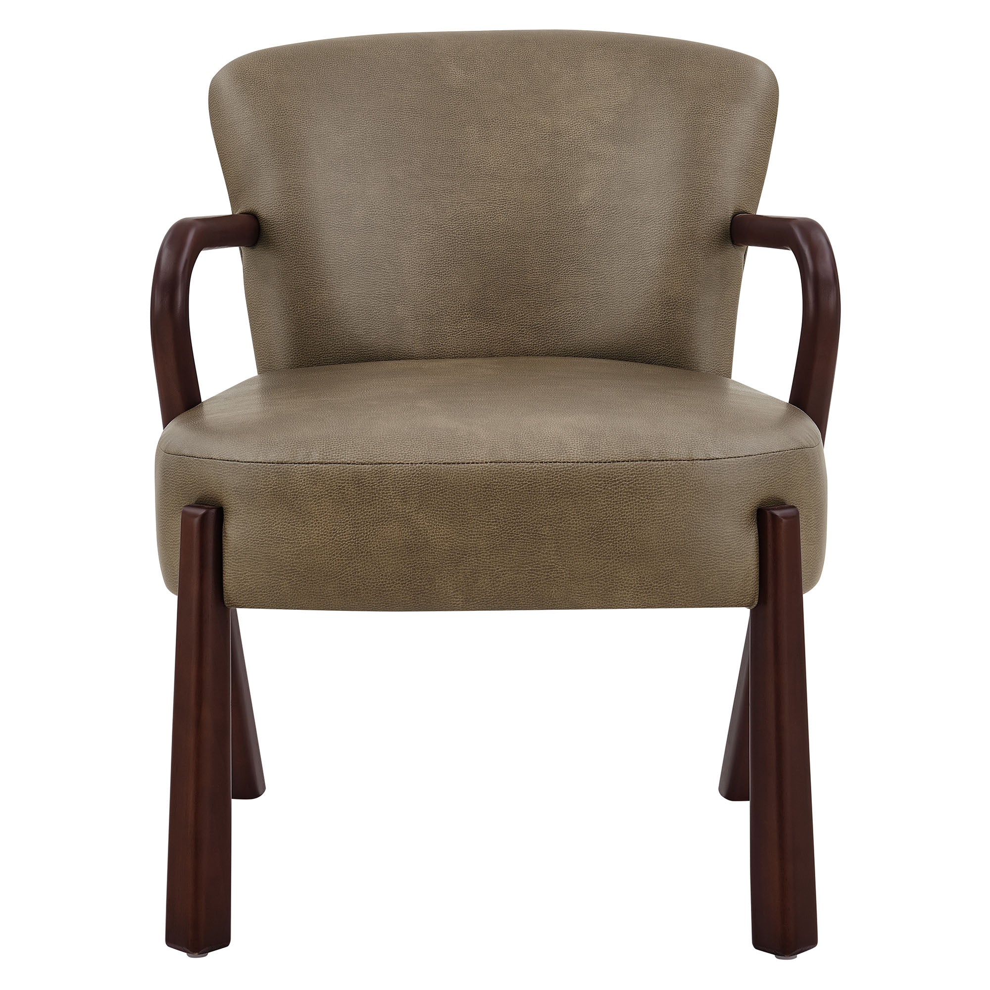 Arden Faux Leather Upholstered Accent Armchair