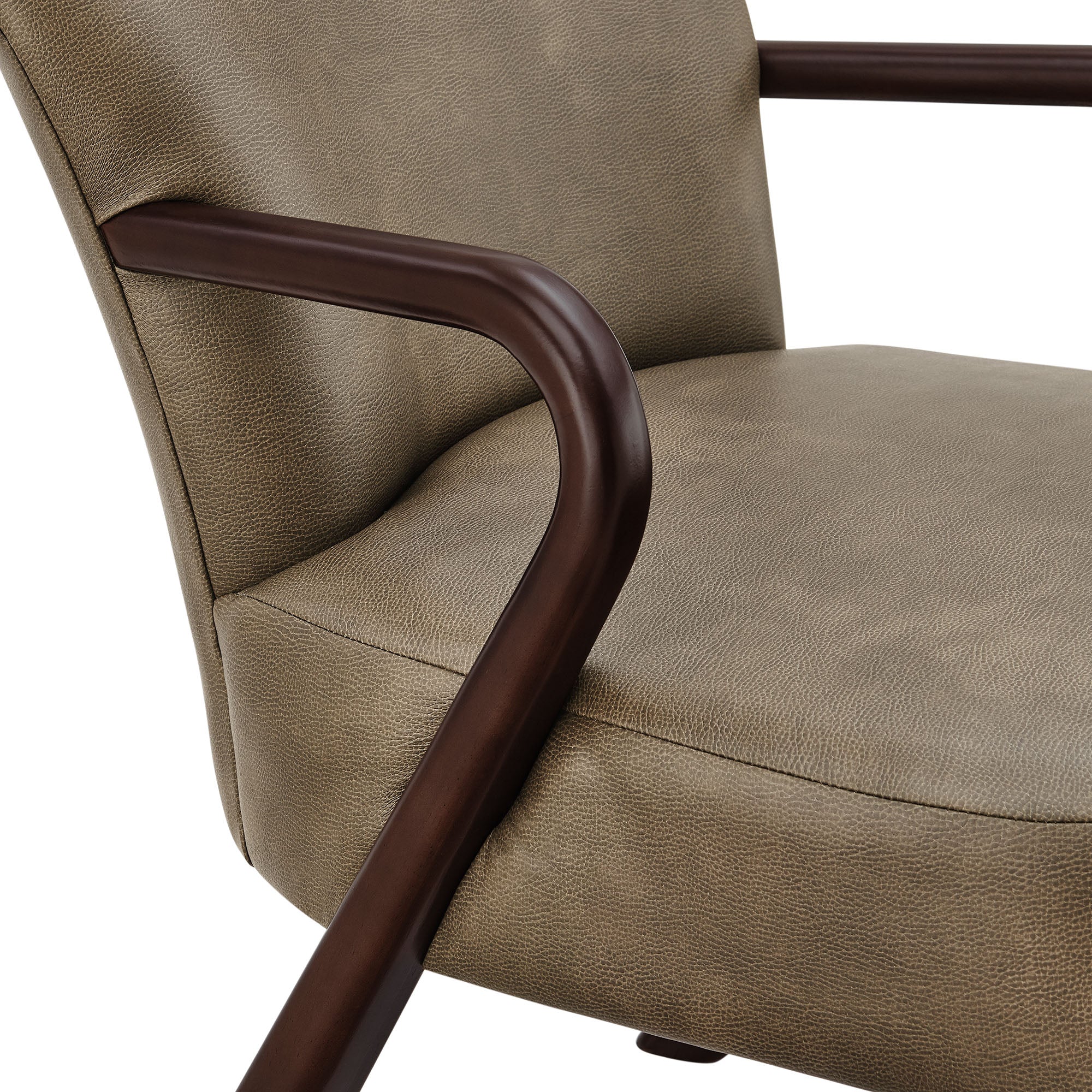 Arden Faux Leather Upholstered Accent Armchair