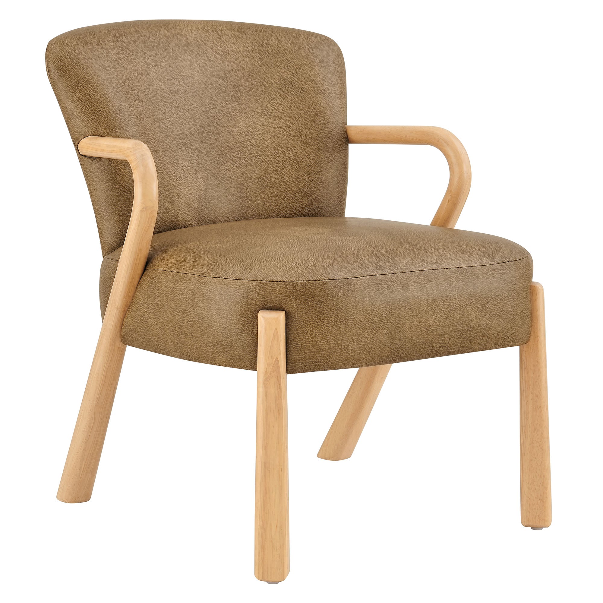 Arden Faux Leather Upholstered Accent Armchair