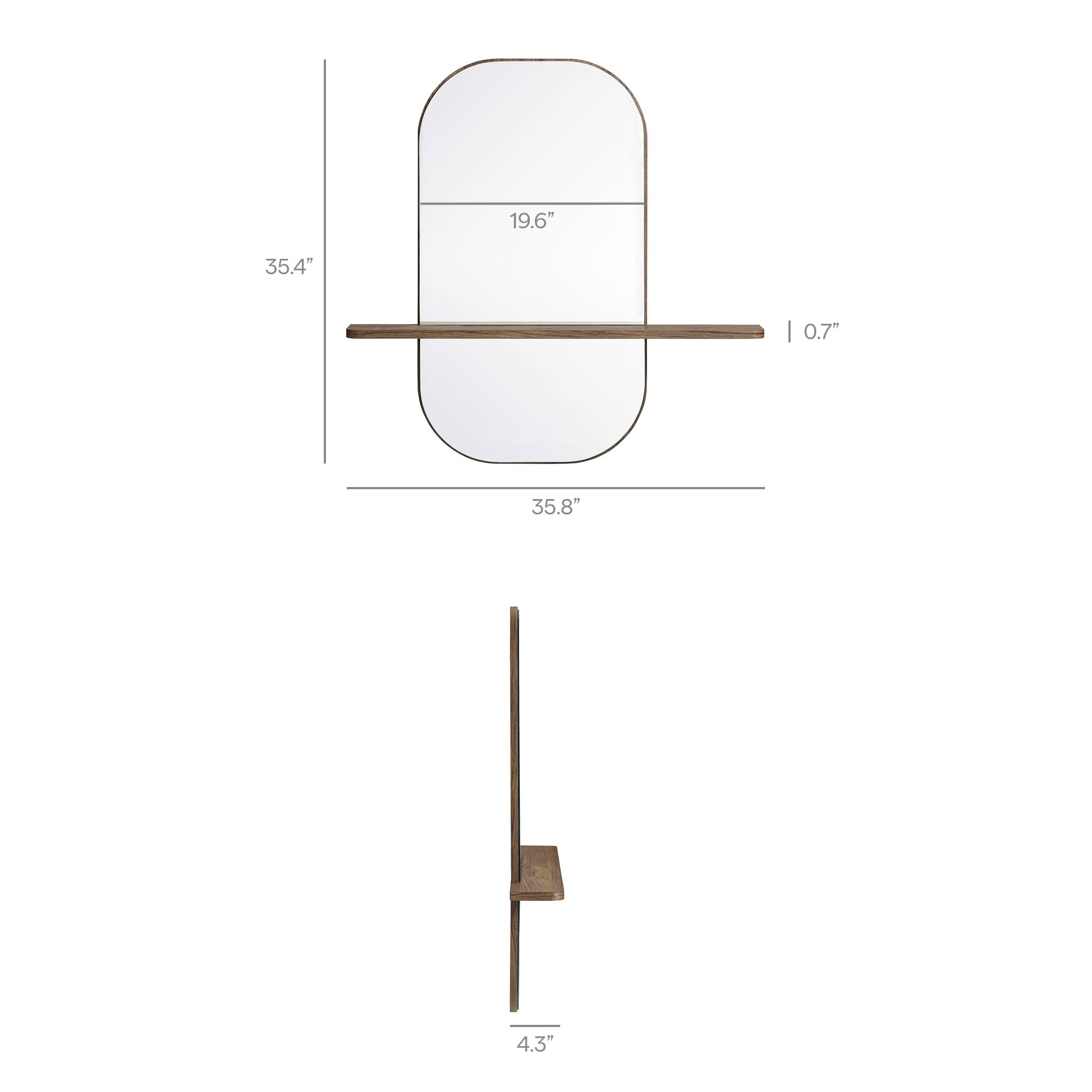 Solstice Large Oval Mirror