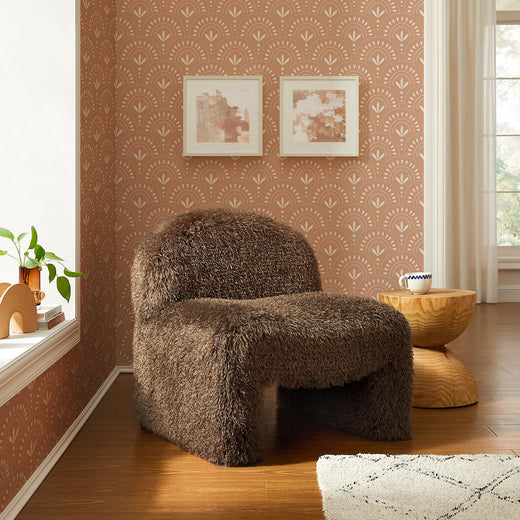 Mina Faux Fur Accent Chair