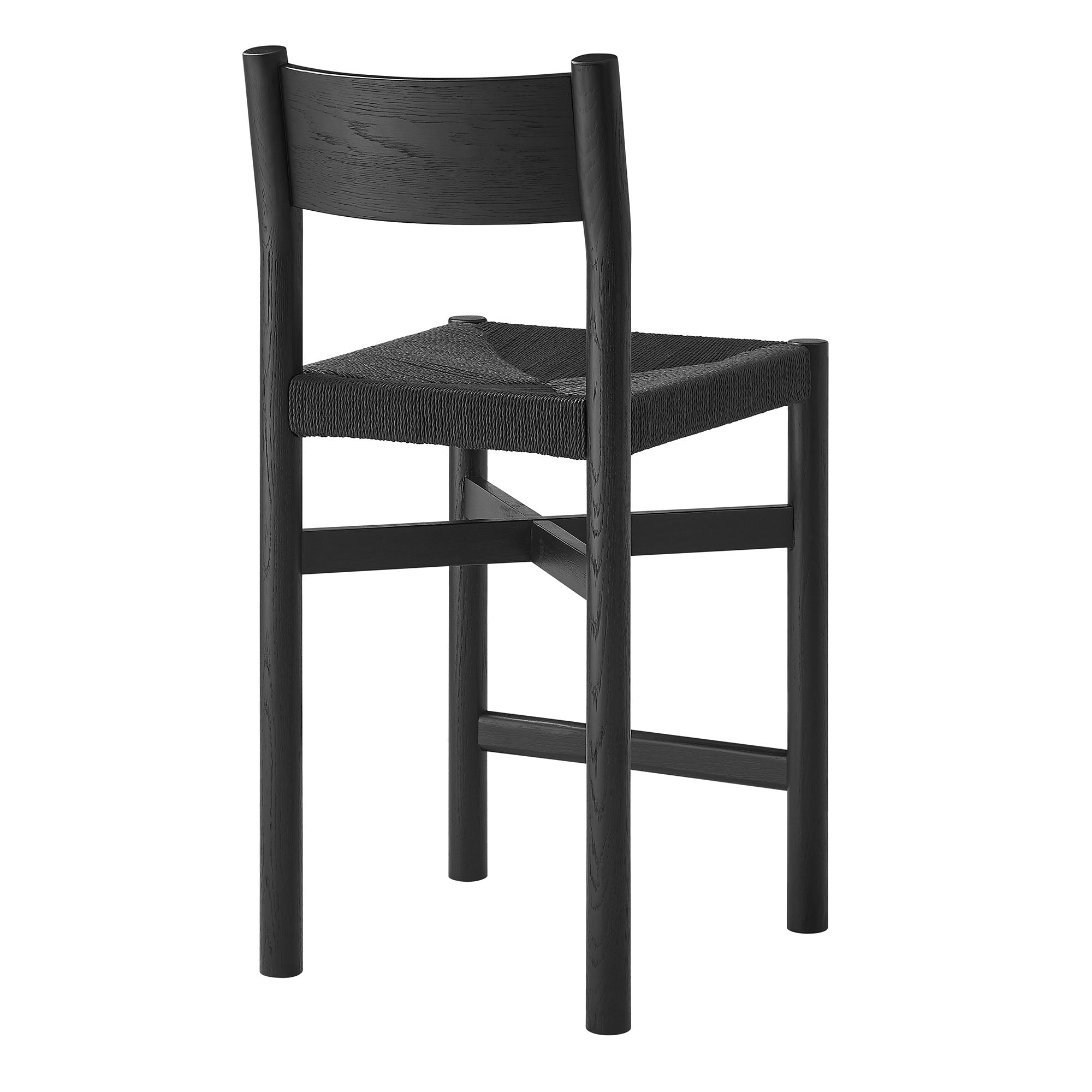Alvia Wood Counter Stool With Woven Seats Set of 2