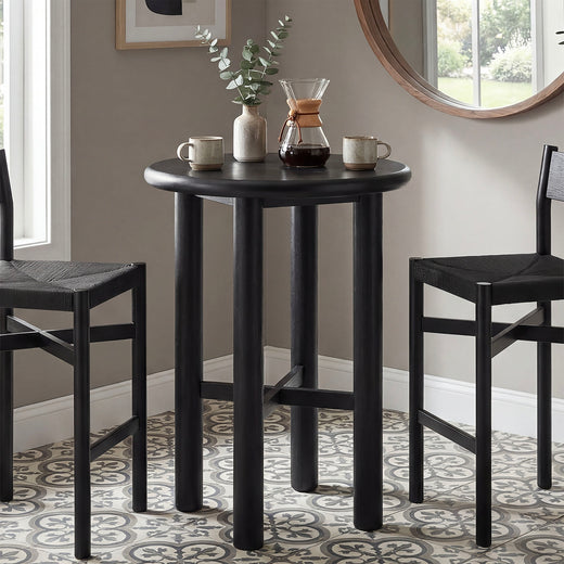 Alvia Round 30" Wood Bar Table