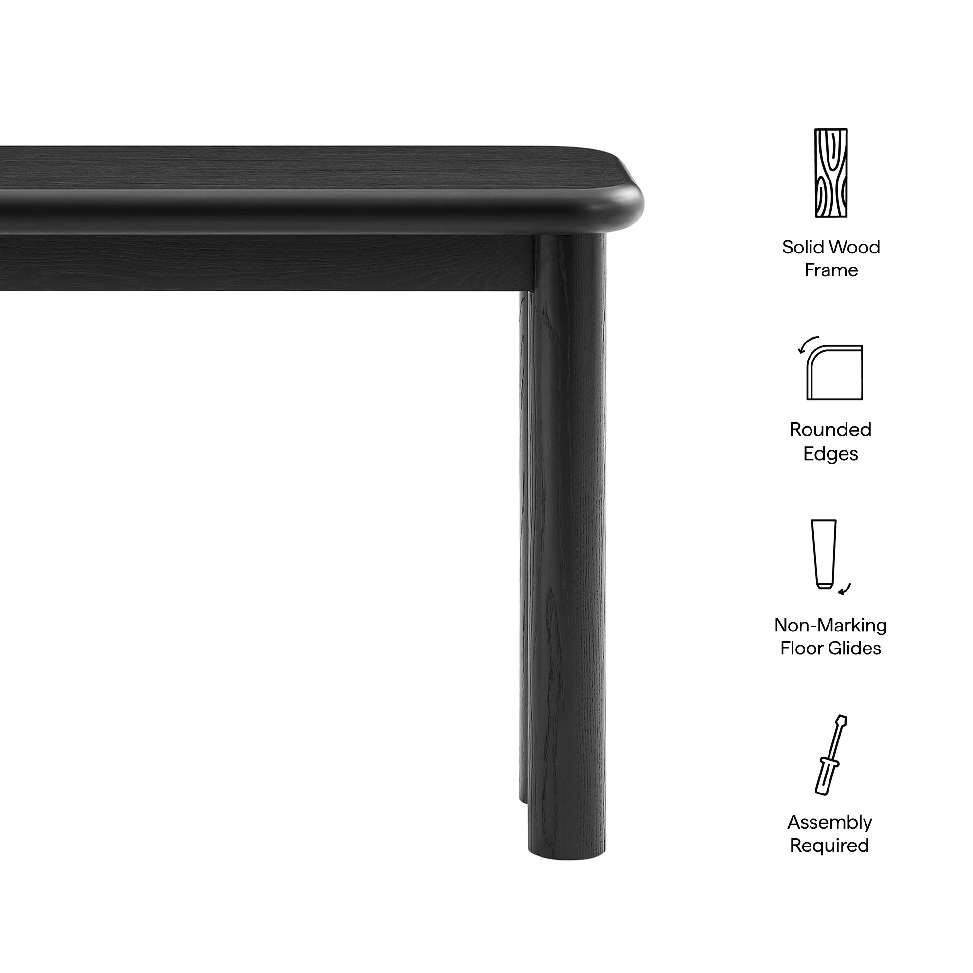 Alvia Wood Console Table
