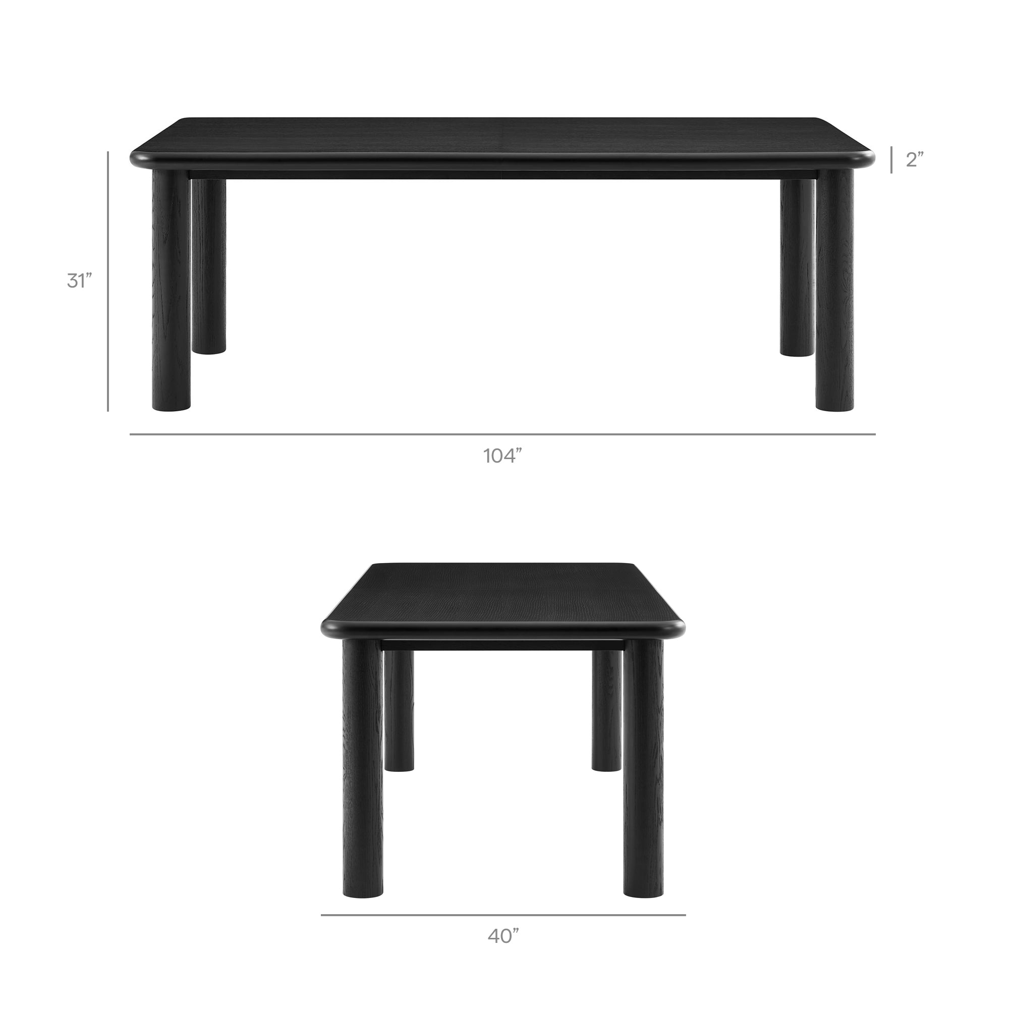 Alvia 7-Piece Wood Extendable Dining Table and Chairs Set