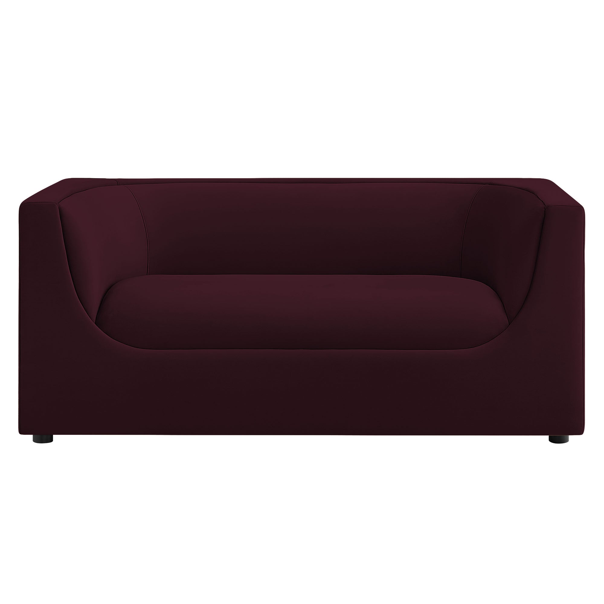 Hilda 67" Curved Back Performance Velvet Loveseat