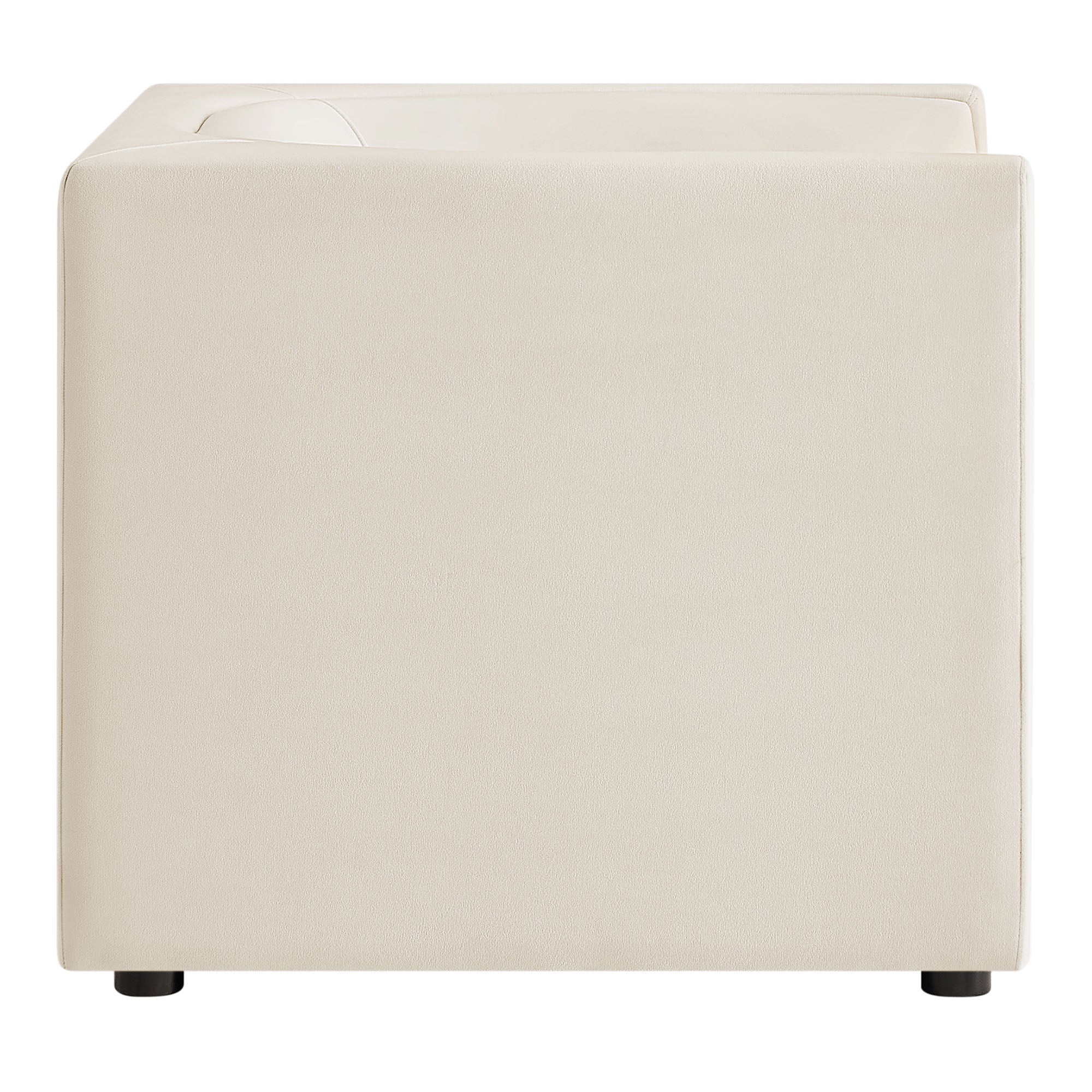 Hilda Curved Back Performance Velvet Armchair