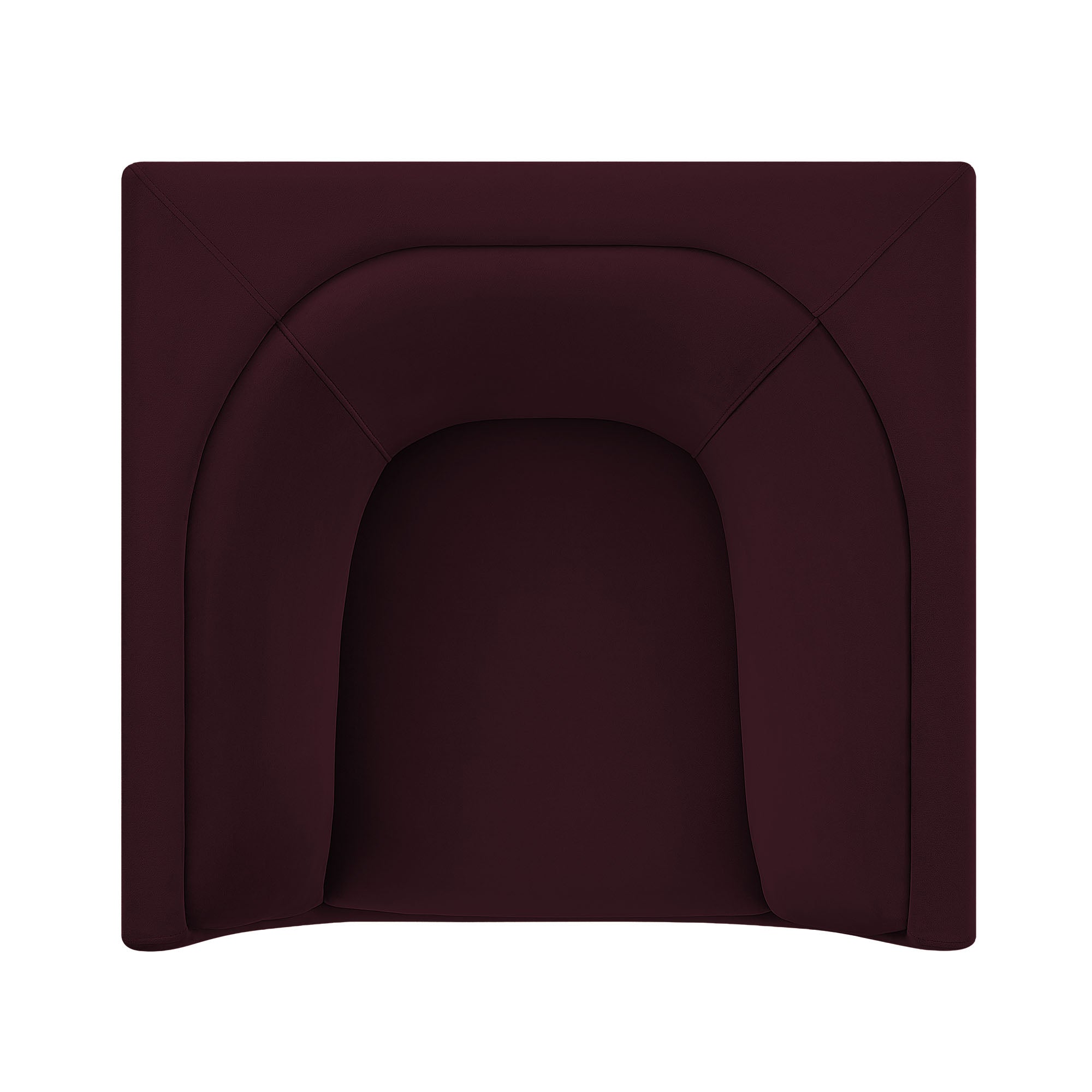 Hilda Curved Back Performance Velvet Armchair