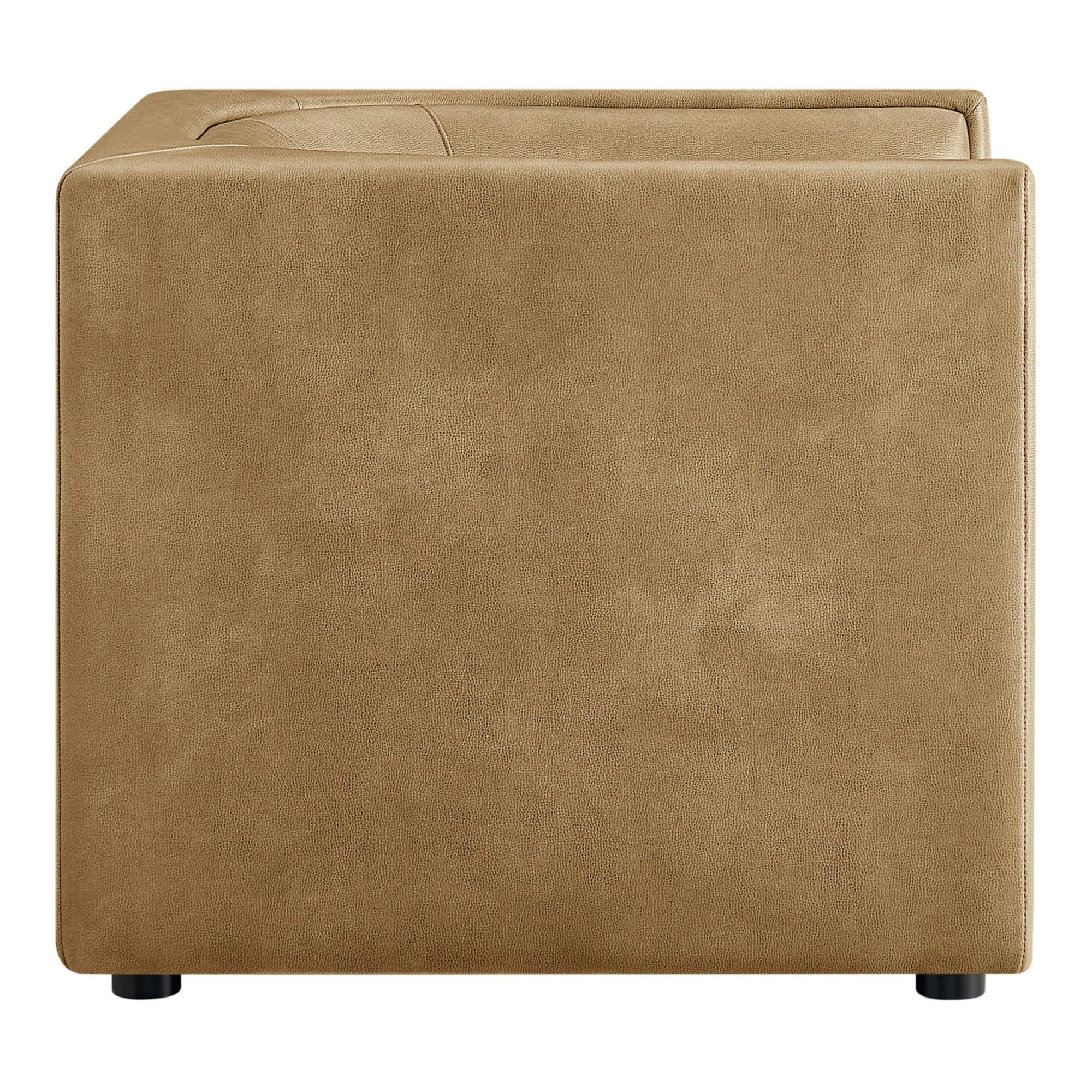 Hilda Curved Back Vegan Leather Armchair