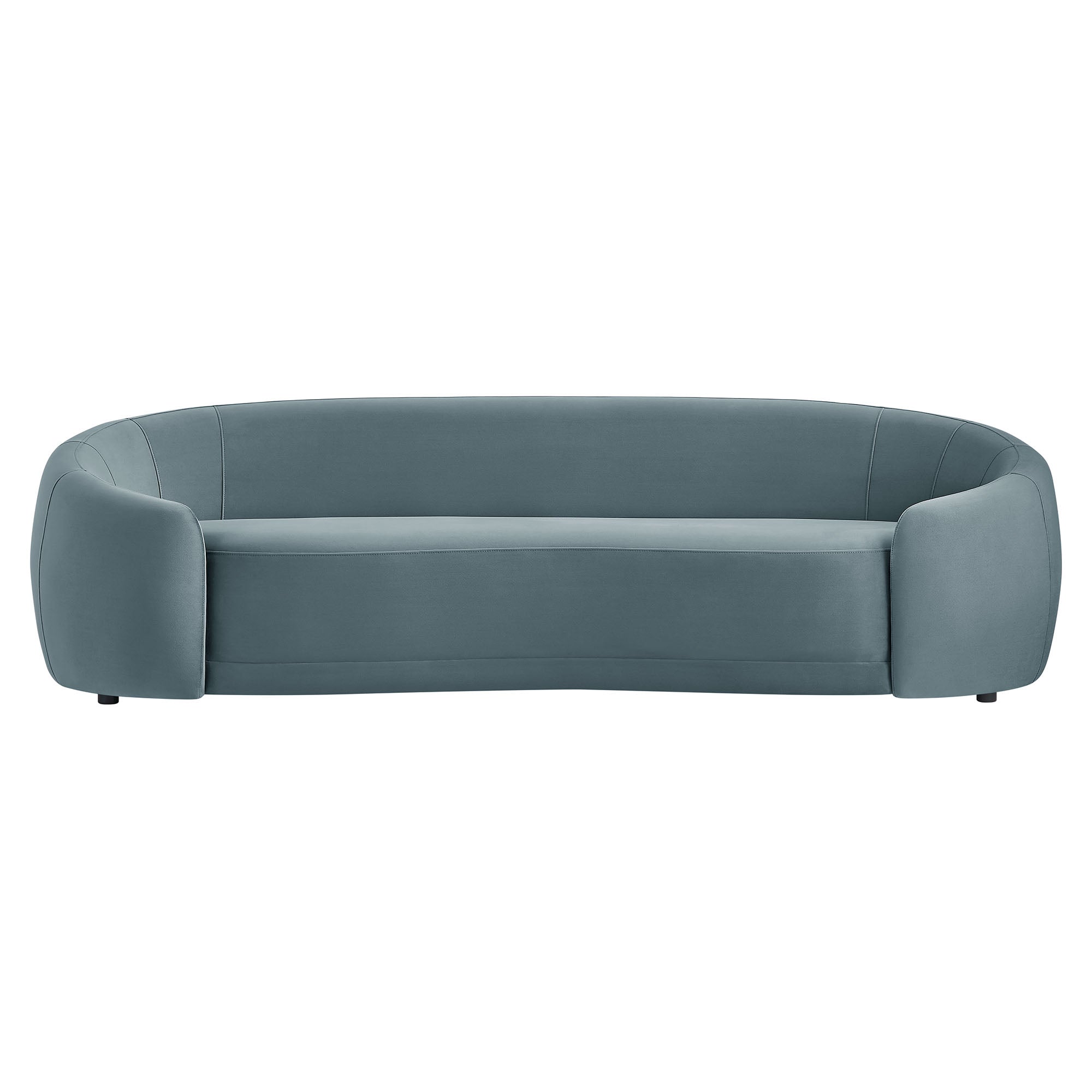 Contessa Curved Performance Velvet Sofa